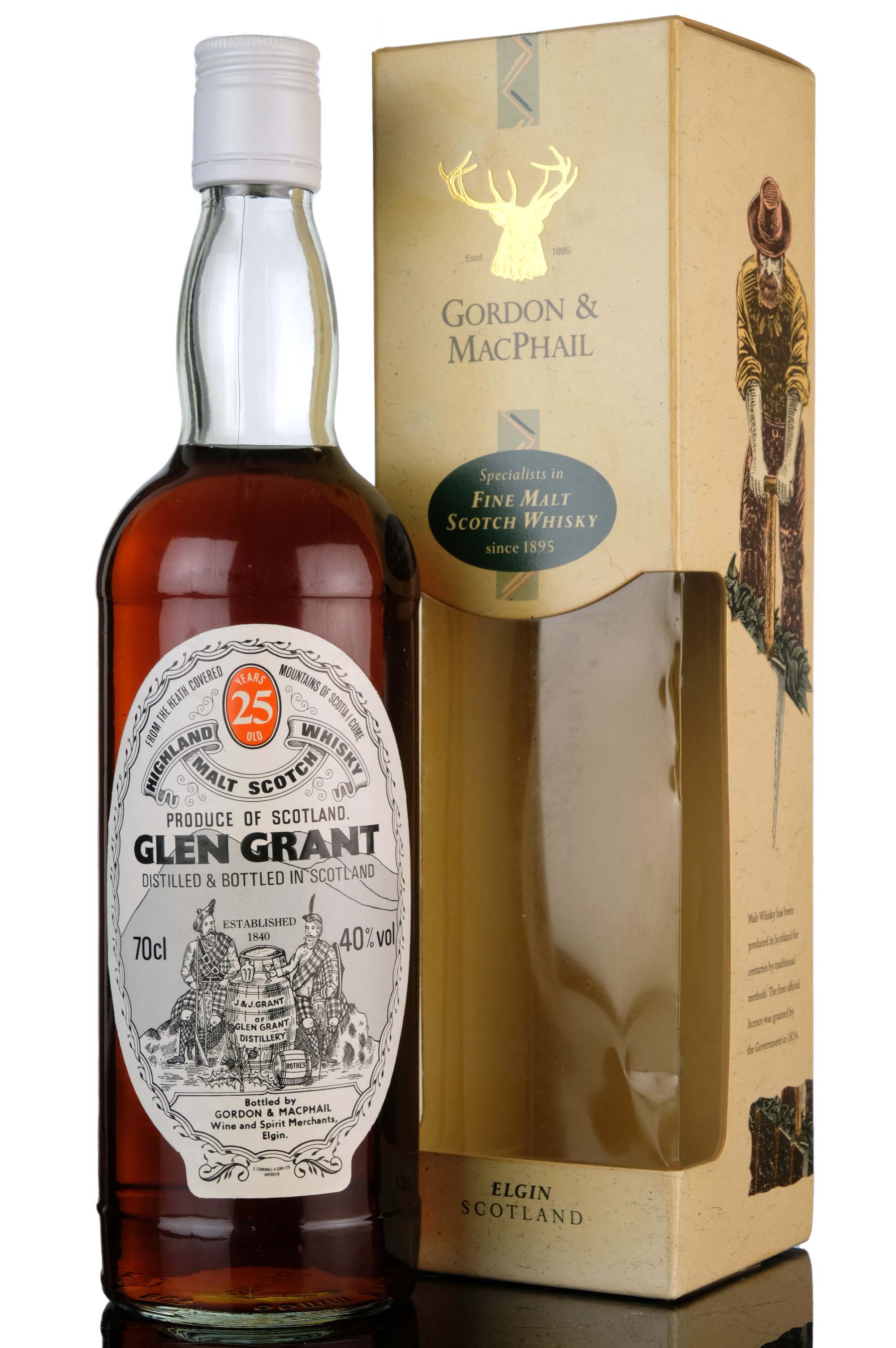 Glen Grant 25 Year Old - Gordon & MacPhail - 1990s