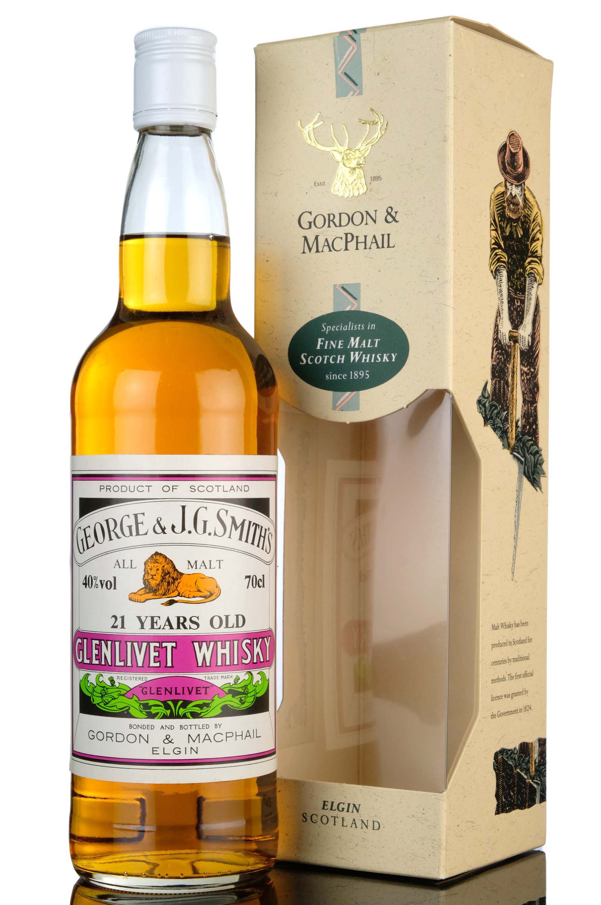 Glenlivet 21 Year Old - Gordon & MacPhail - 1990s