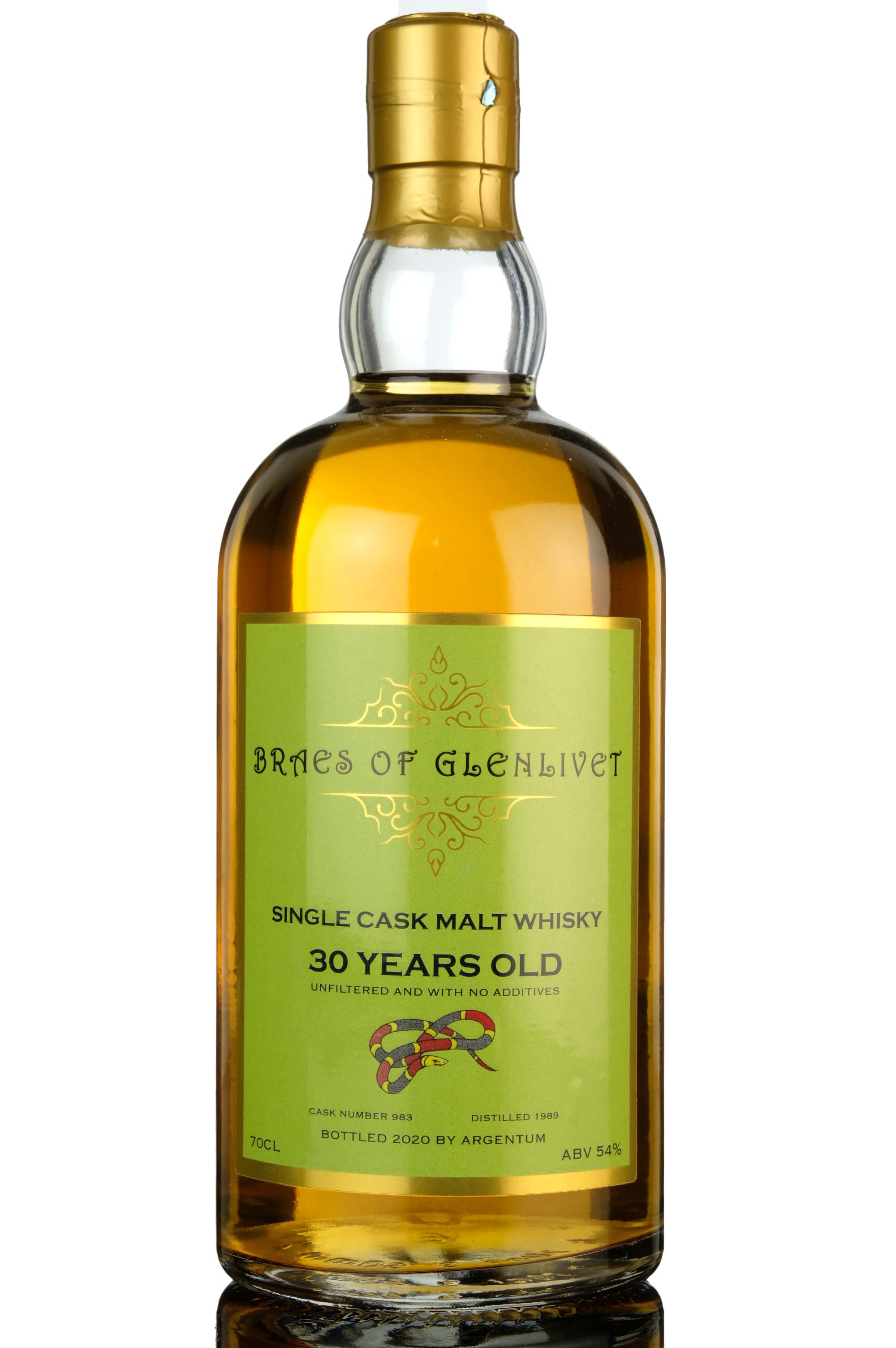 Braes Of Glenlivet 1989-2020 - 30 Year Old - Single Cask 983