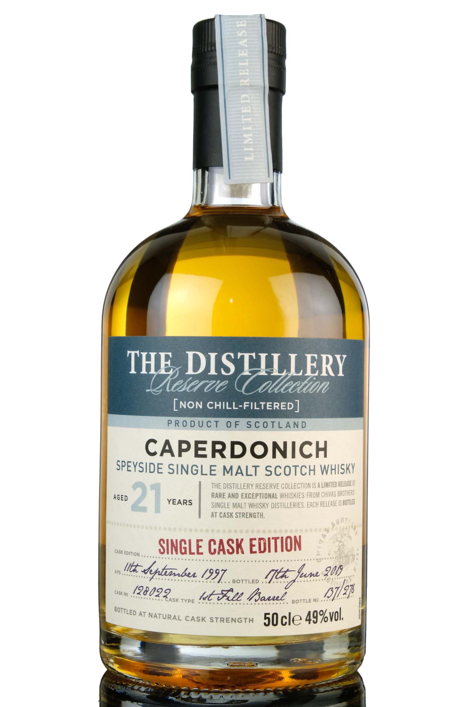 Caperdonich 1997-2019 - 21 Year Old - The Distillery Reserve Collection - Single Cask 1280