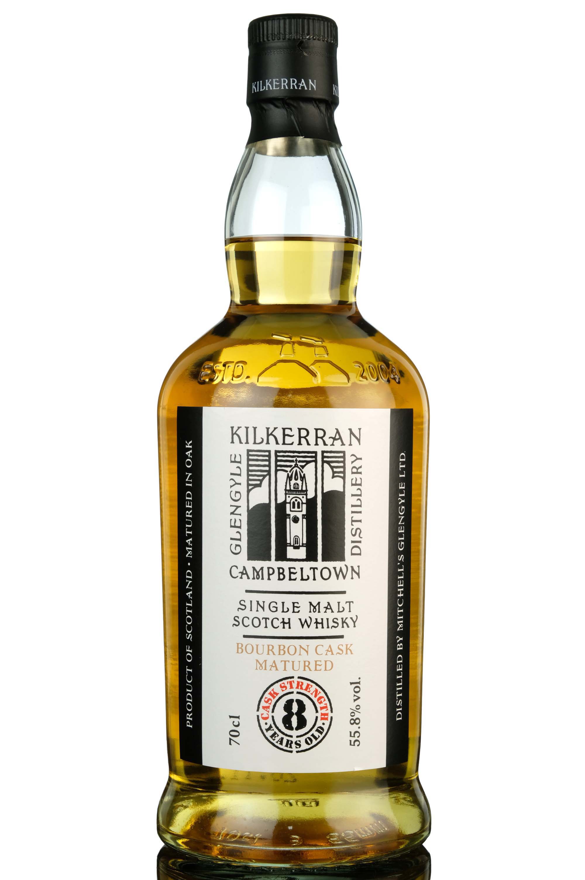 Kilkerran 8 Year Old - Bourbon Cask Matured - Cask Strength 55.8% - 2022 Release