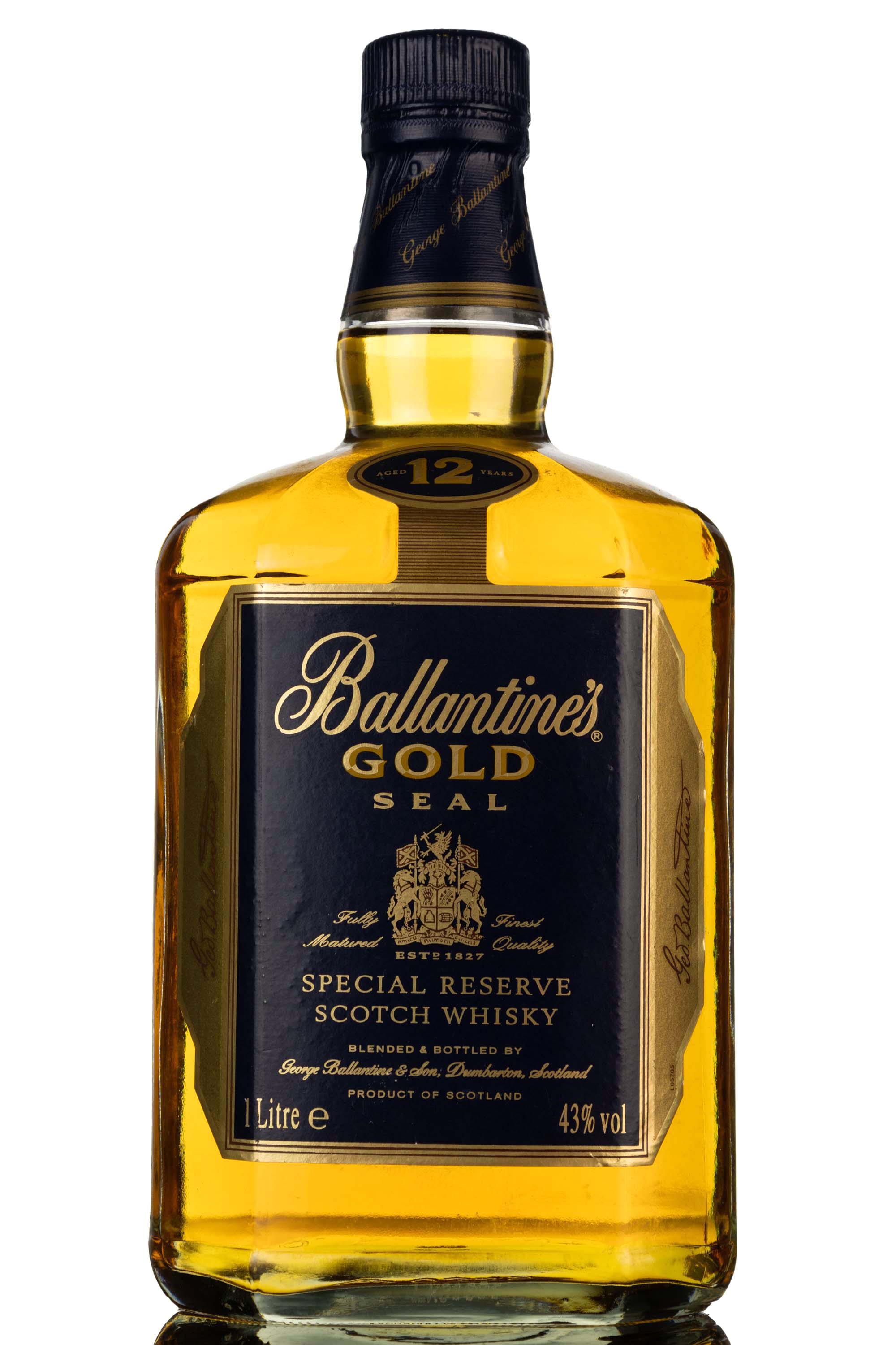 Ballantines 12 Year Old - Gold Seal Special Reserve - 1980s - 1 Litre