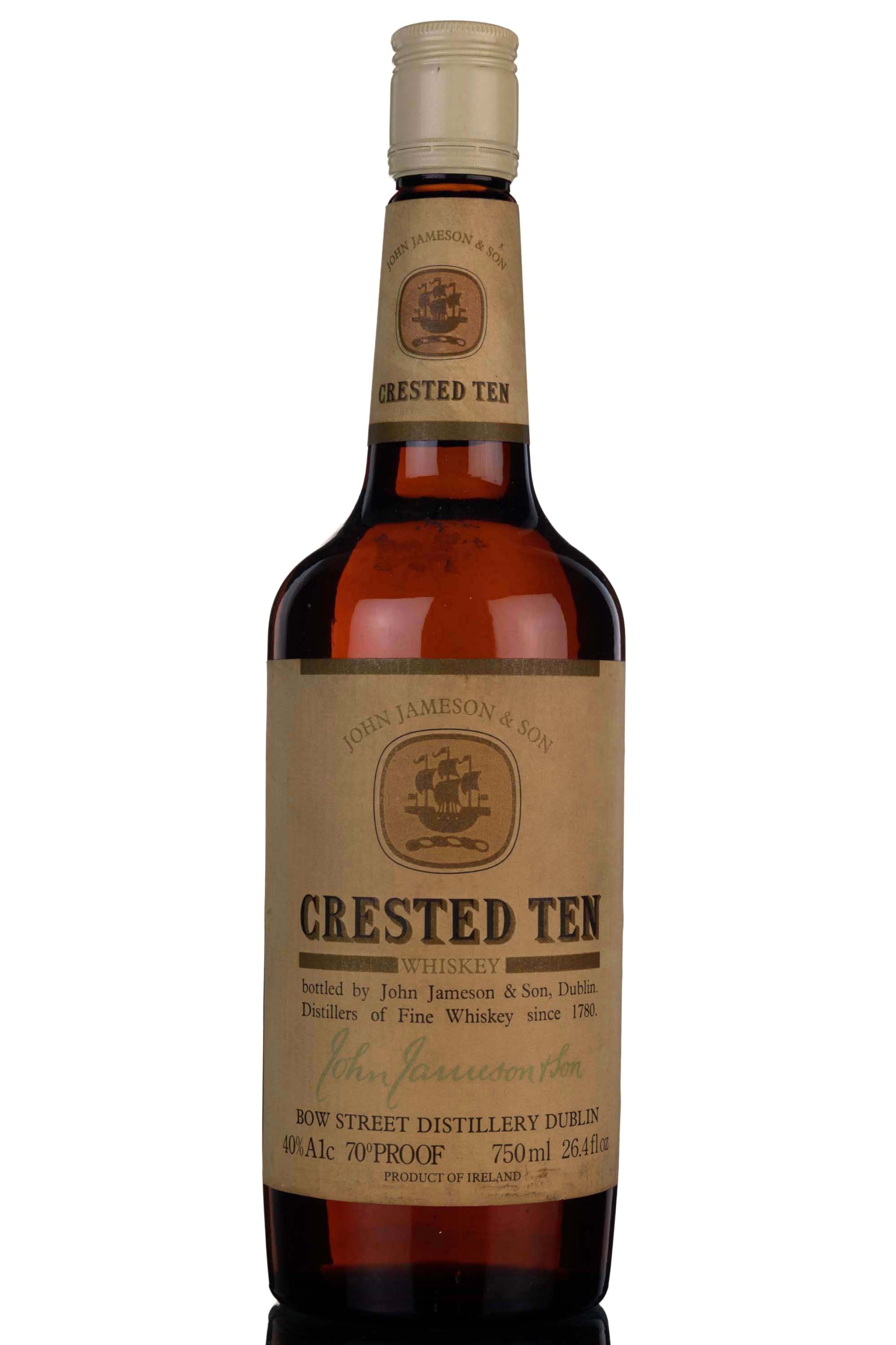 Jameson Crested Ten - Irish Whiskey - Late 1970s