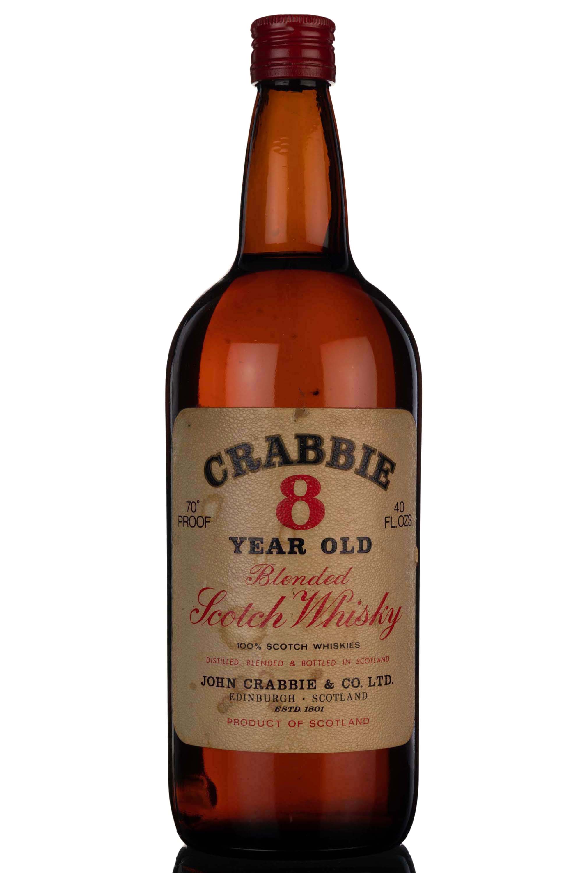 Crabbie 8 Year Old - Late 1970s - 1.13 Litres