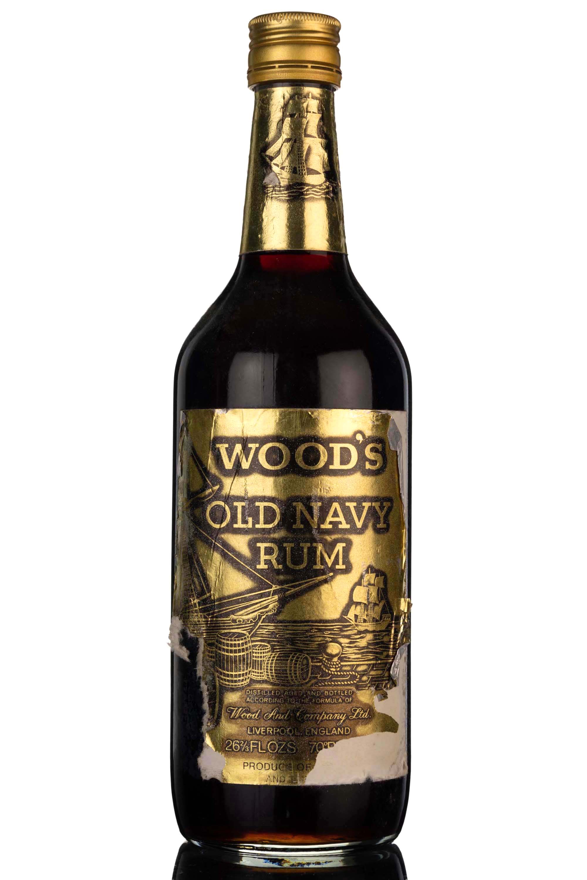 Woods Old Navy Rum - 1970s