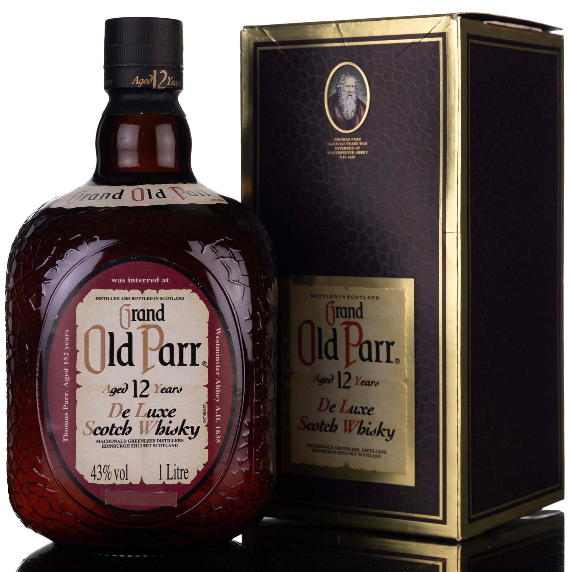 Grand Old Parr 12 Year Old - 1 Litre