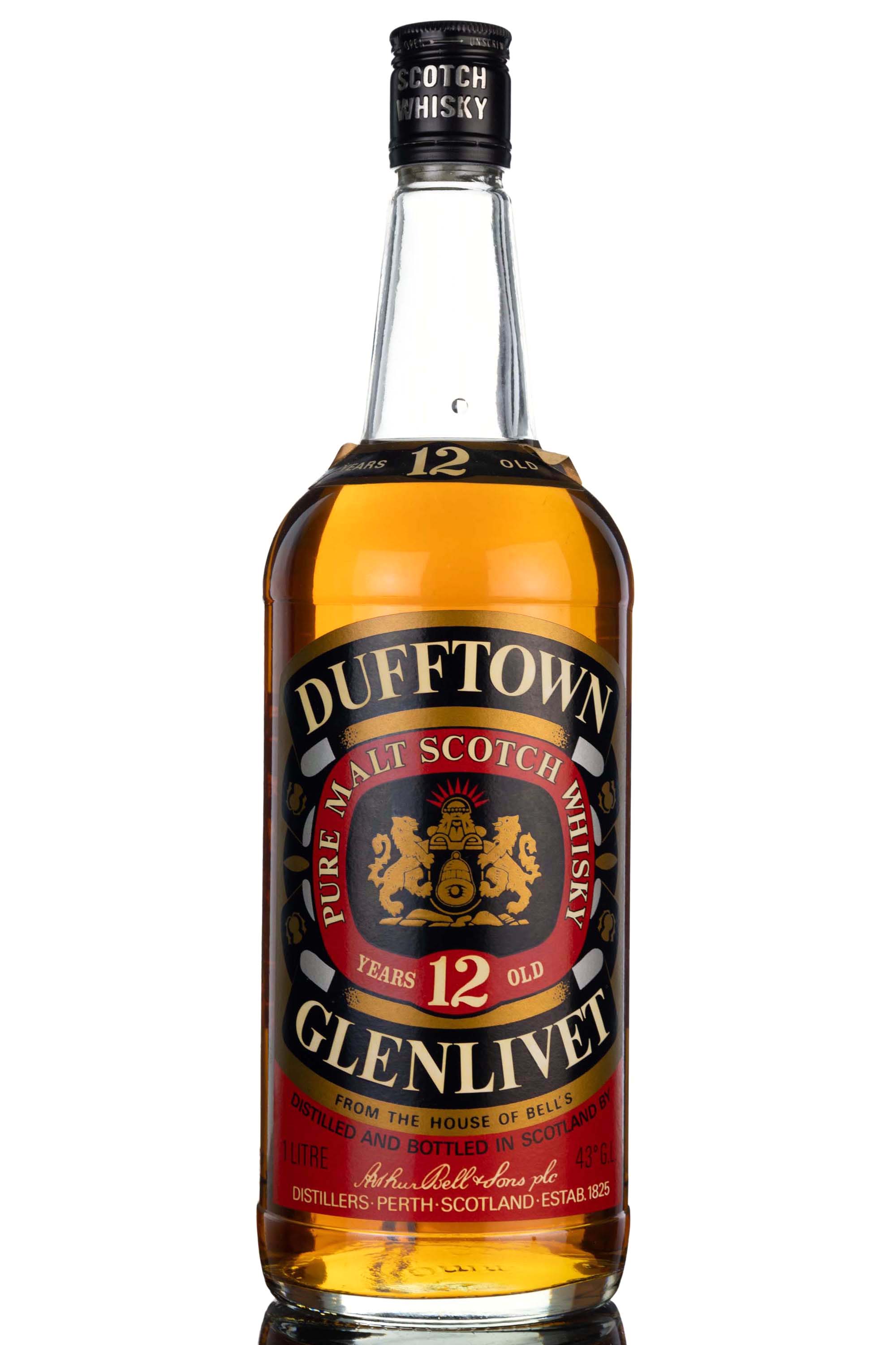 Dufftown 12 Year Old - 1980s - 1 Litre