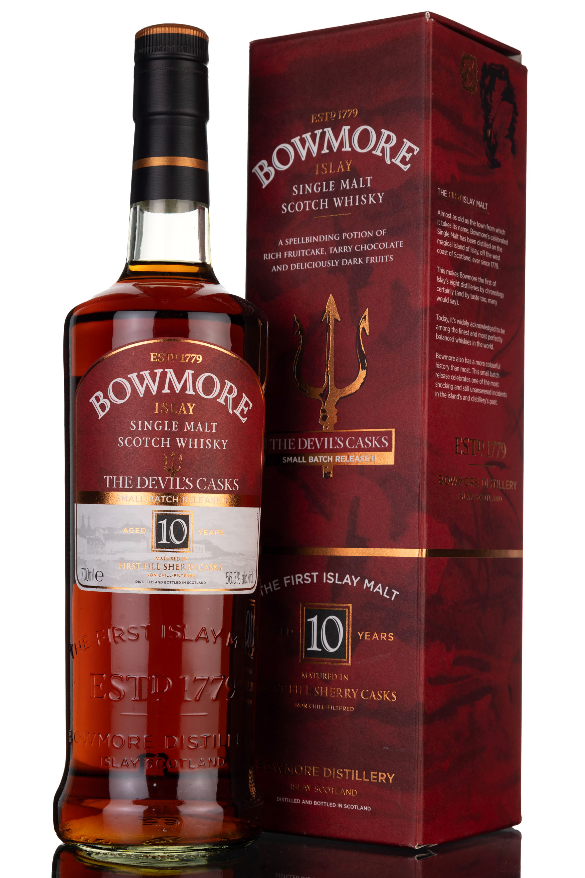 Bowmore 10 Year Old - The Devils Cask - Batch 2 - 2014 Release