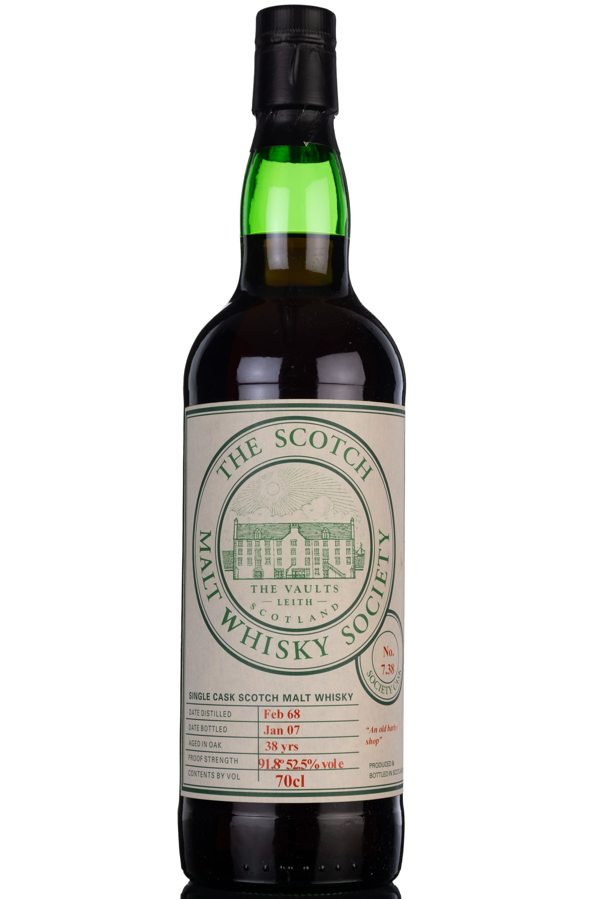 Longmorn 1968-2007 - 38 Year Old - SMWS 7.38 - An Old Barbers Shop
