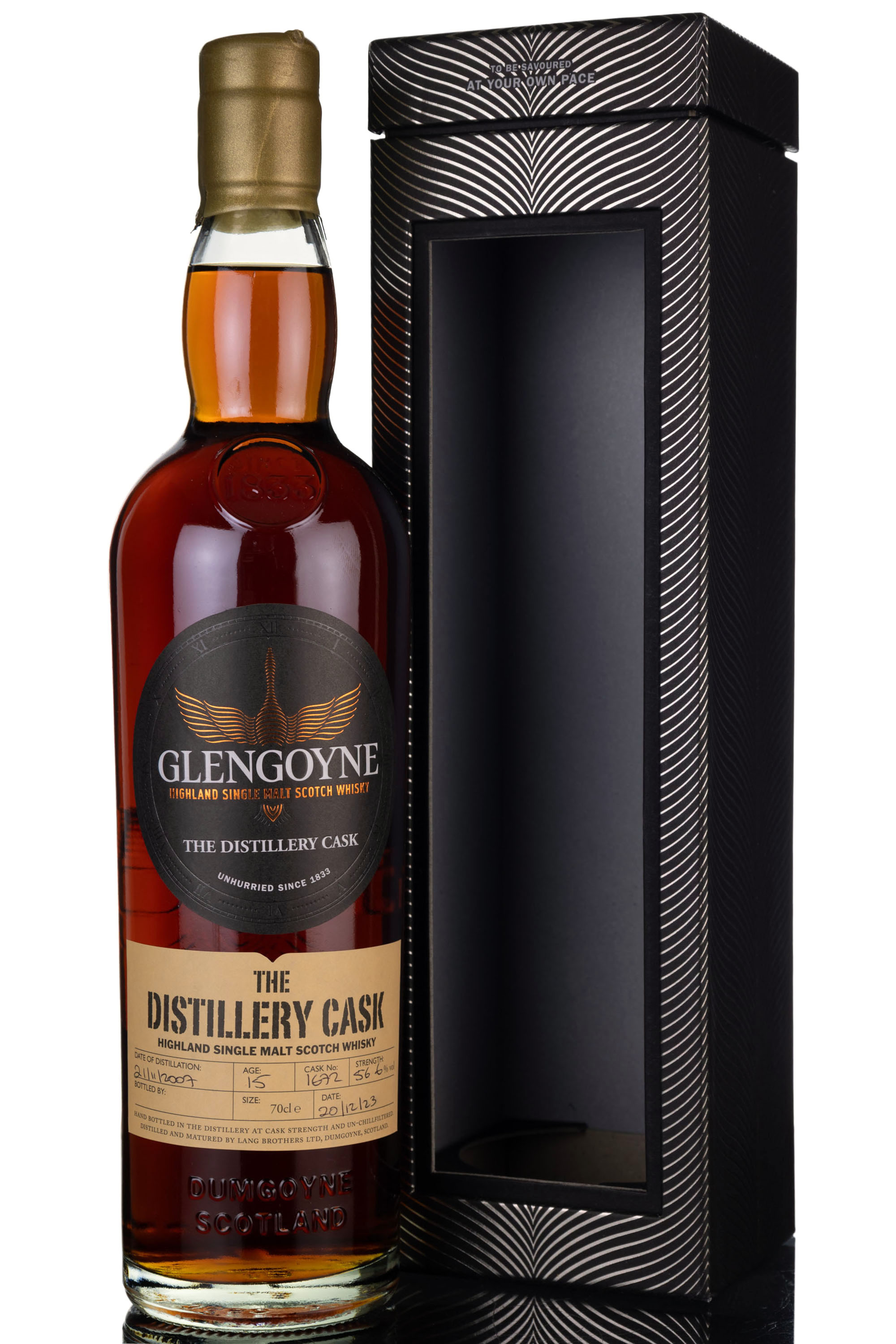 Glengoyne 2007-2023 - 15 Year Old - The Distillery Cask - Hand Filled - Single Cask 1672