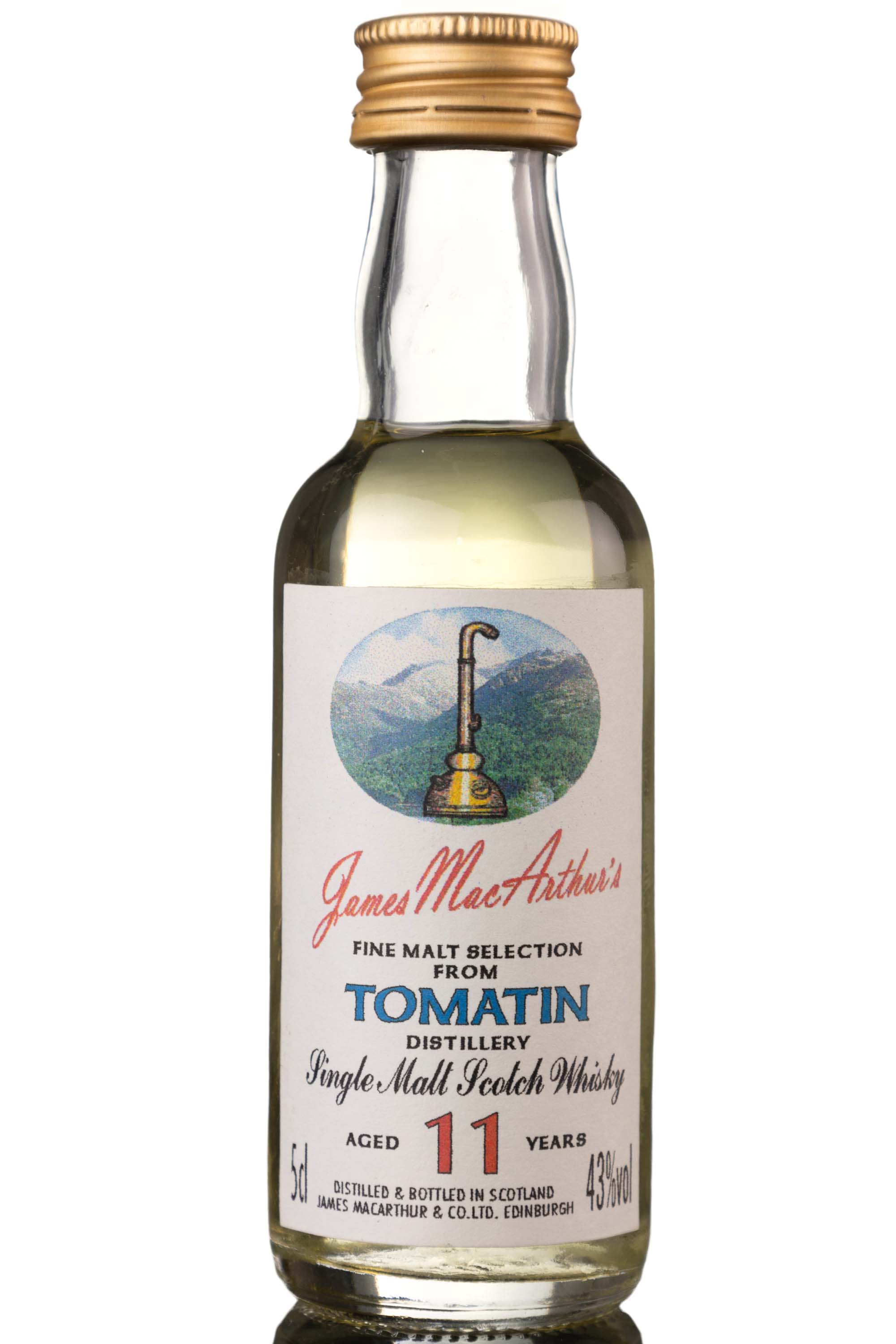Tomatin 11 Year Old - James MacArthur - Fine Malt Selection Miniature