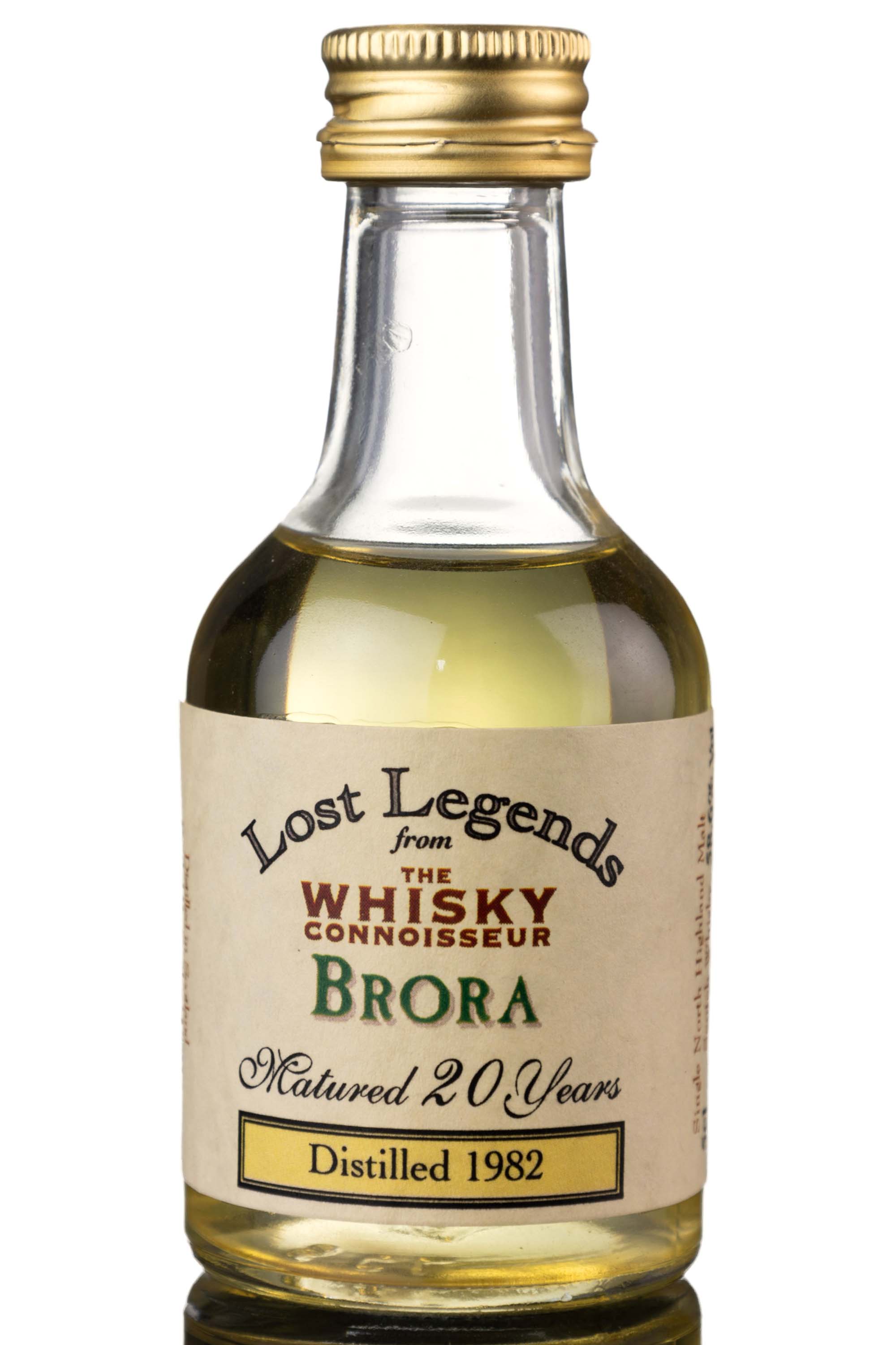Brora 1982 - 20 Year Old - The Whisky Connoisseur - Lost Legends - Miniature