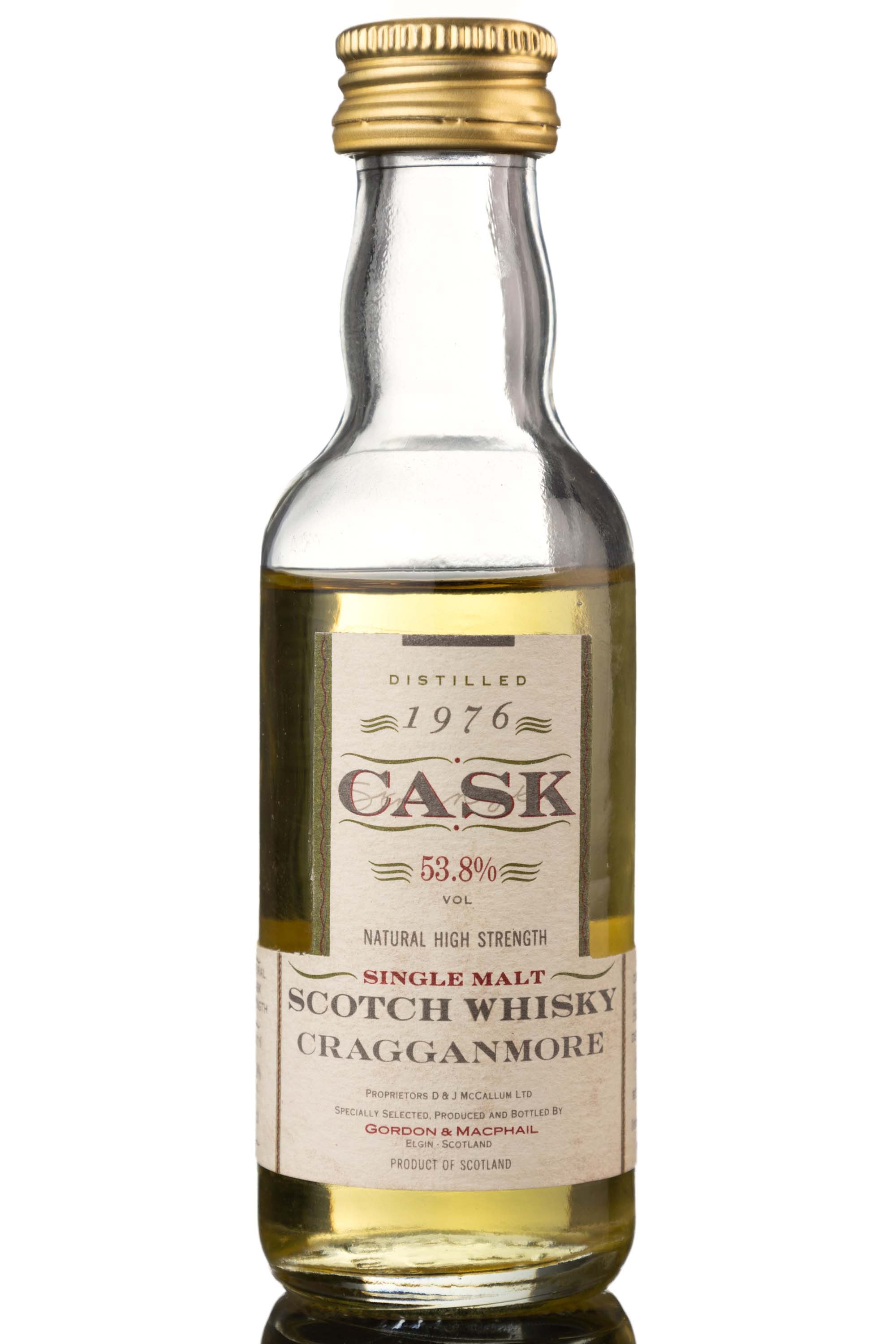 Cragganmore 1976-1993 - Cask Strength - Gordon & MacPhail Miniature