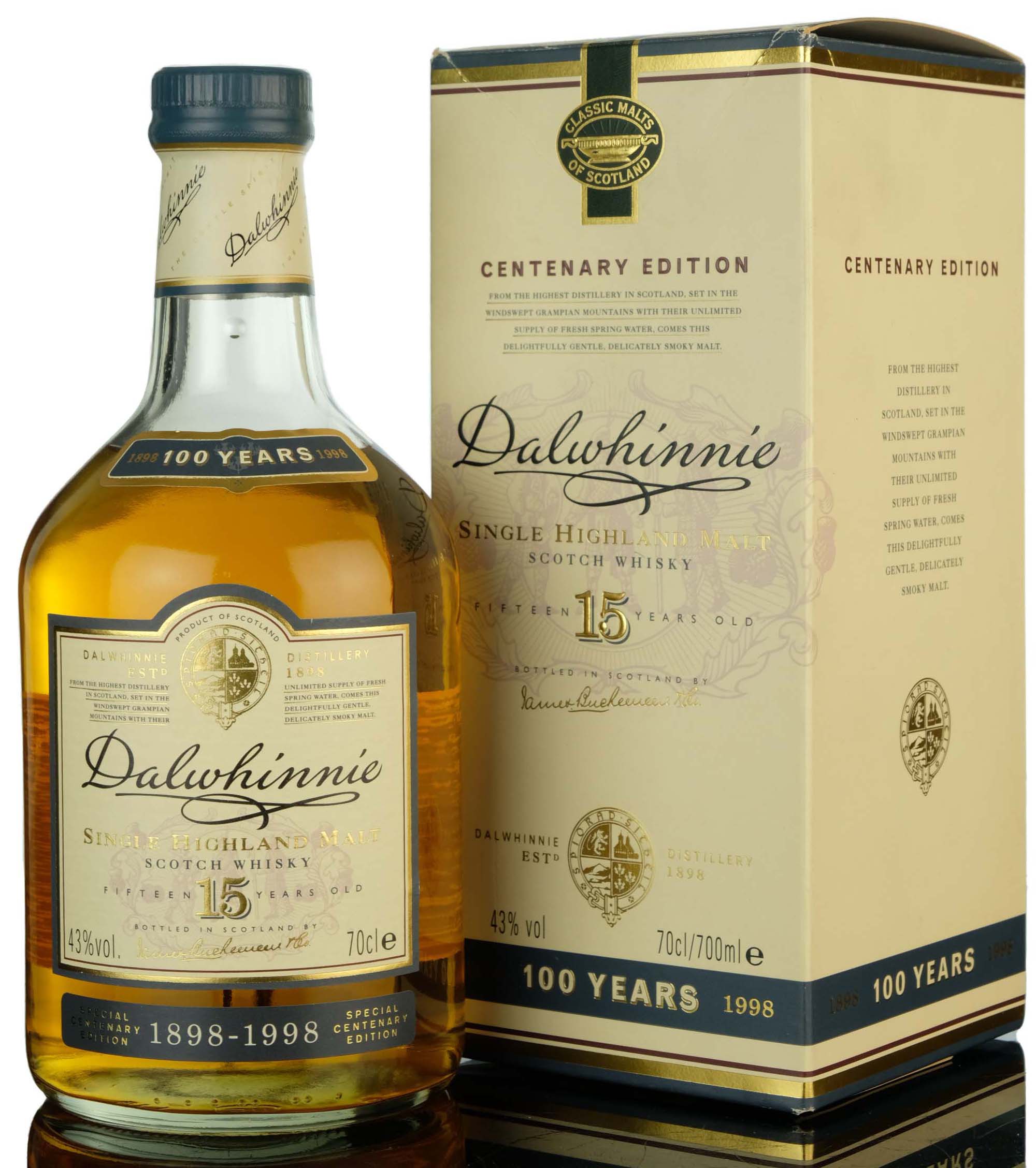 Dalwhinnie 15 Year Old - Centenary Edition 1898-1998