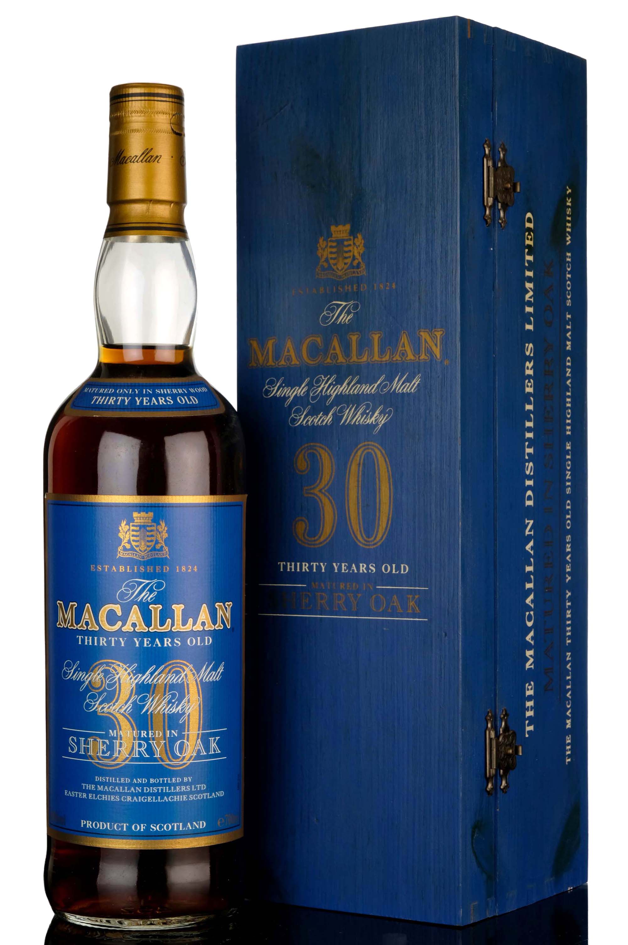 Macallan 30 Year Old - Sherry Cask - Blue Label