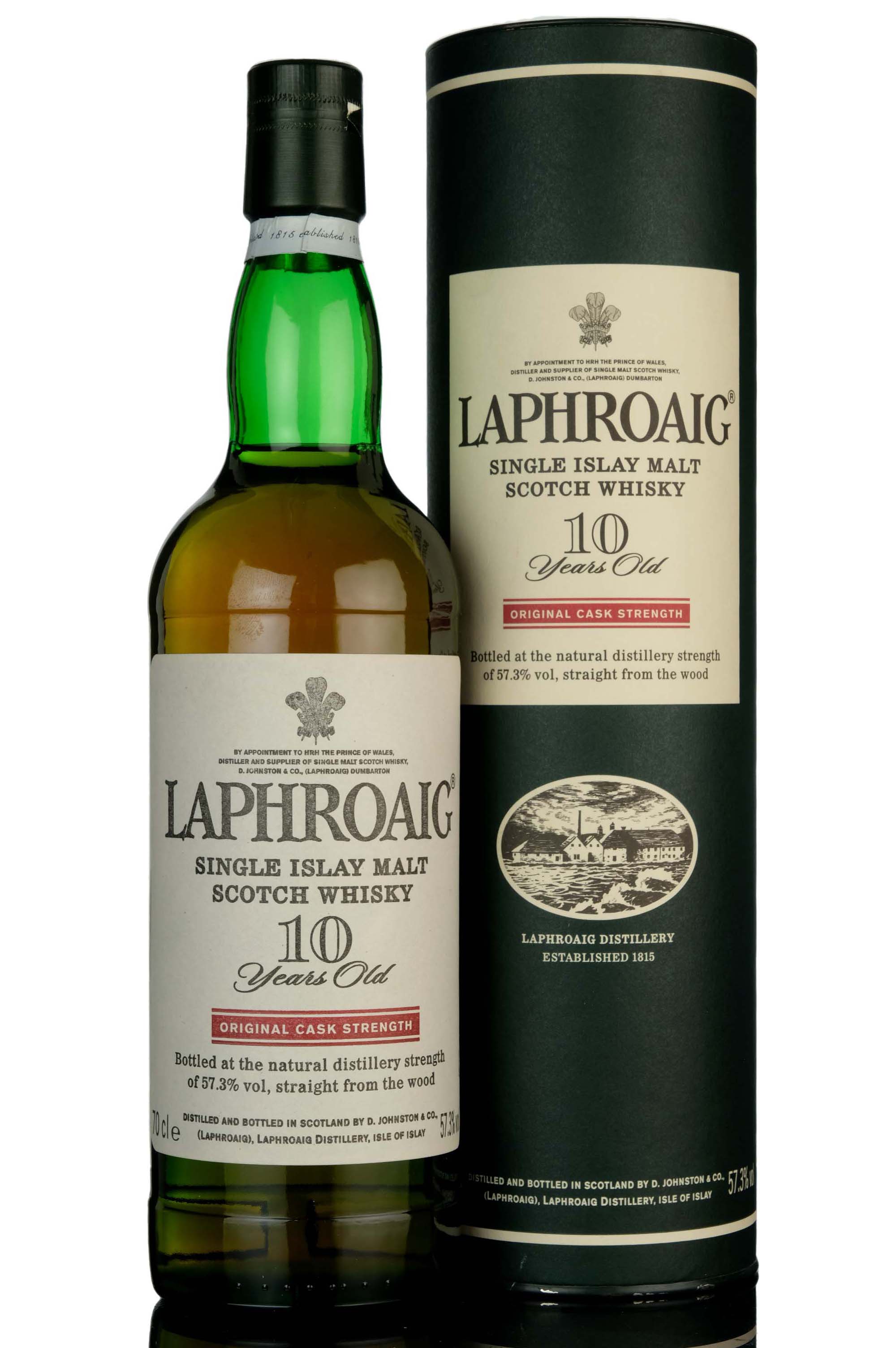 Laphroaig 10 Year Old - Original Cask Strength - 57.3% - 1990s