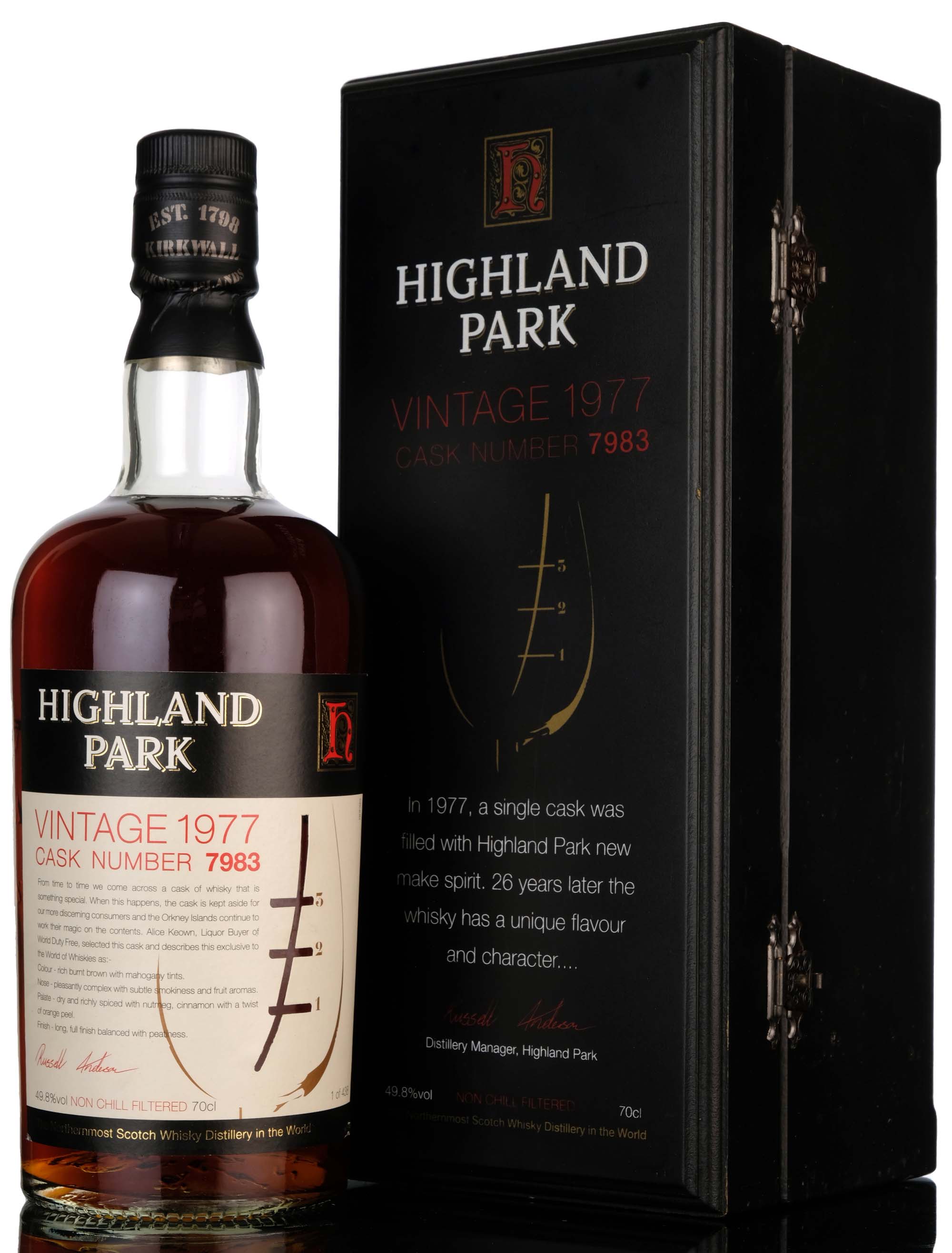 Highland Park 1977 - 26 Year Old - Single Cask 7983 - World Of Whiskies Exclusive