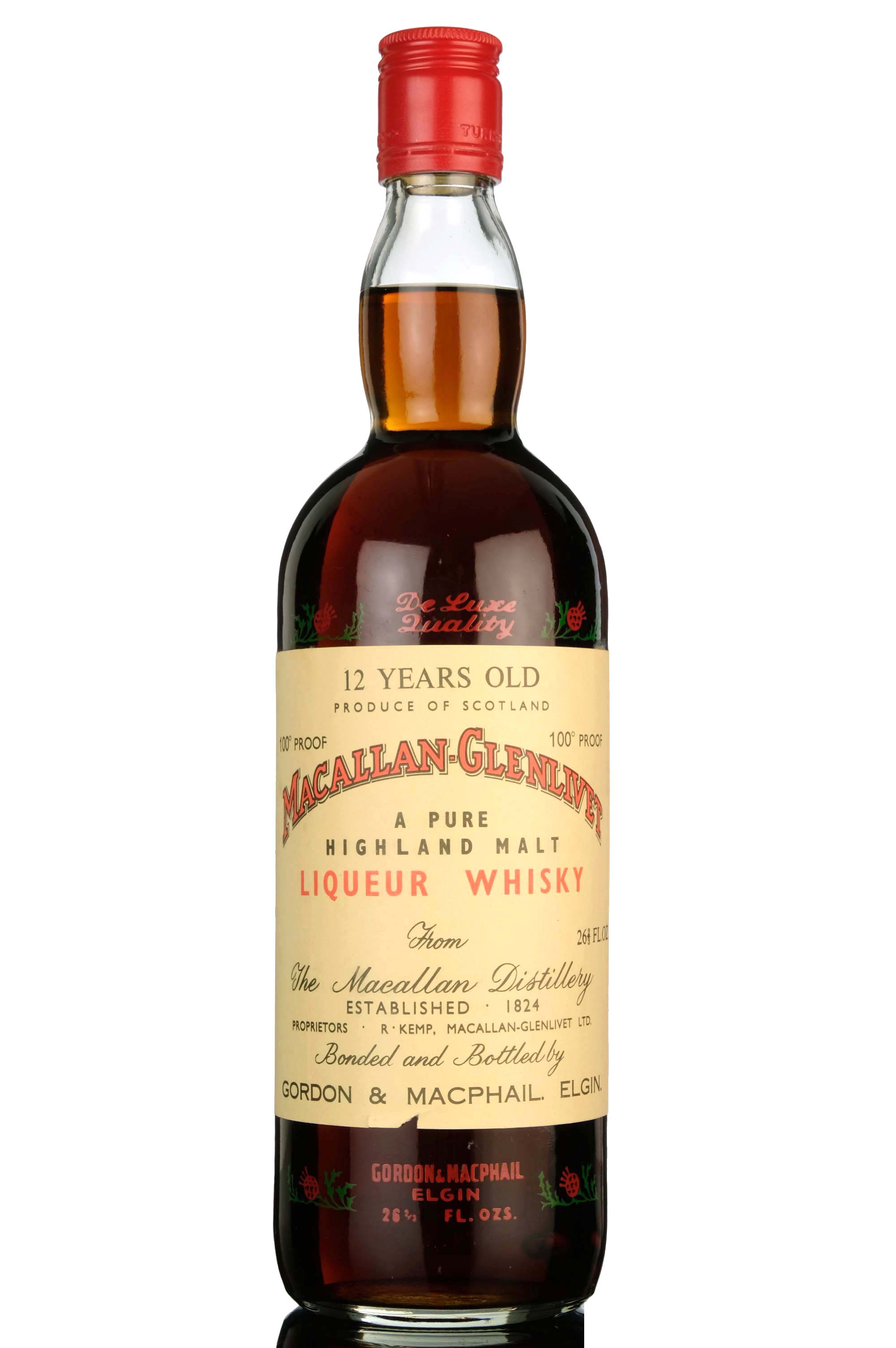 Macallan 12 Year Old - Liqueur Whisky - 100 Proof - Rotation 1971