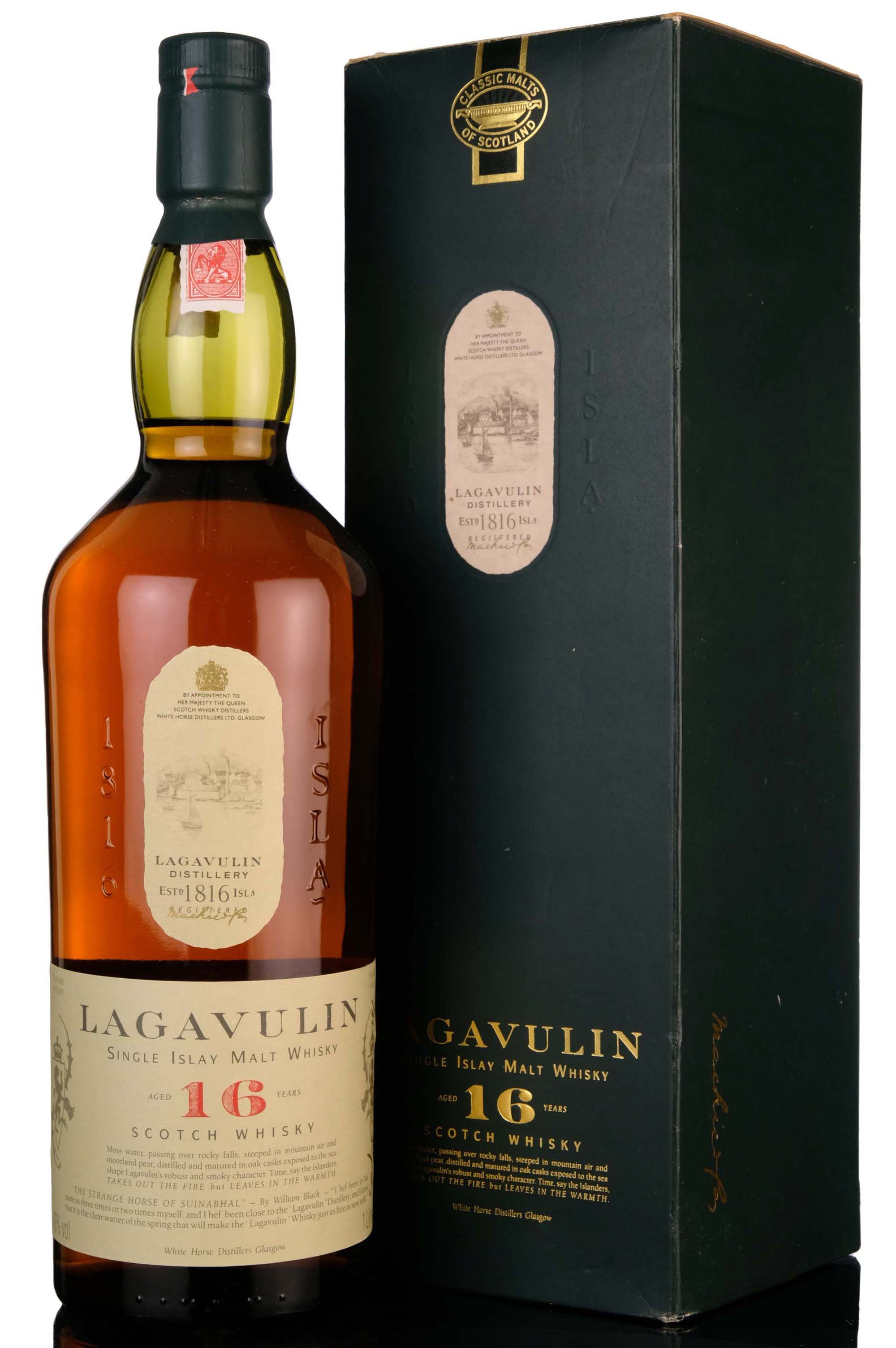 Lagavulin 16 Year Old - White Horse - 1990s - 1 Litre