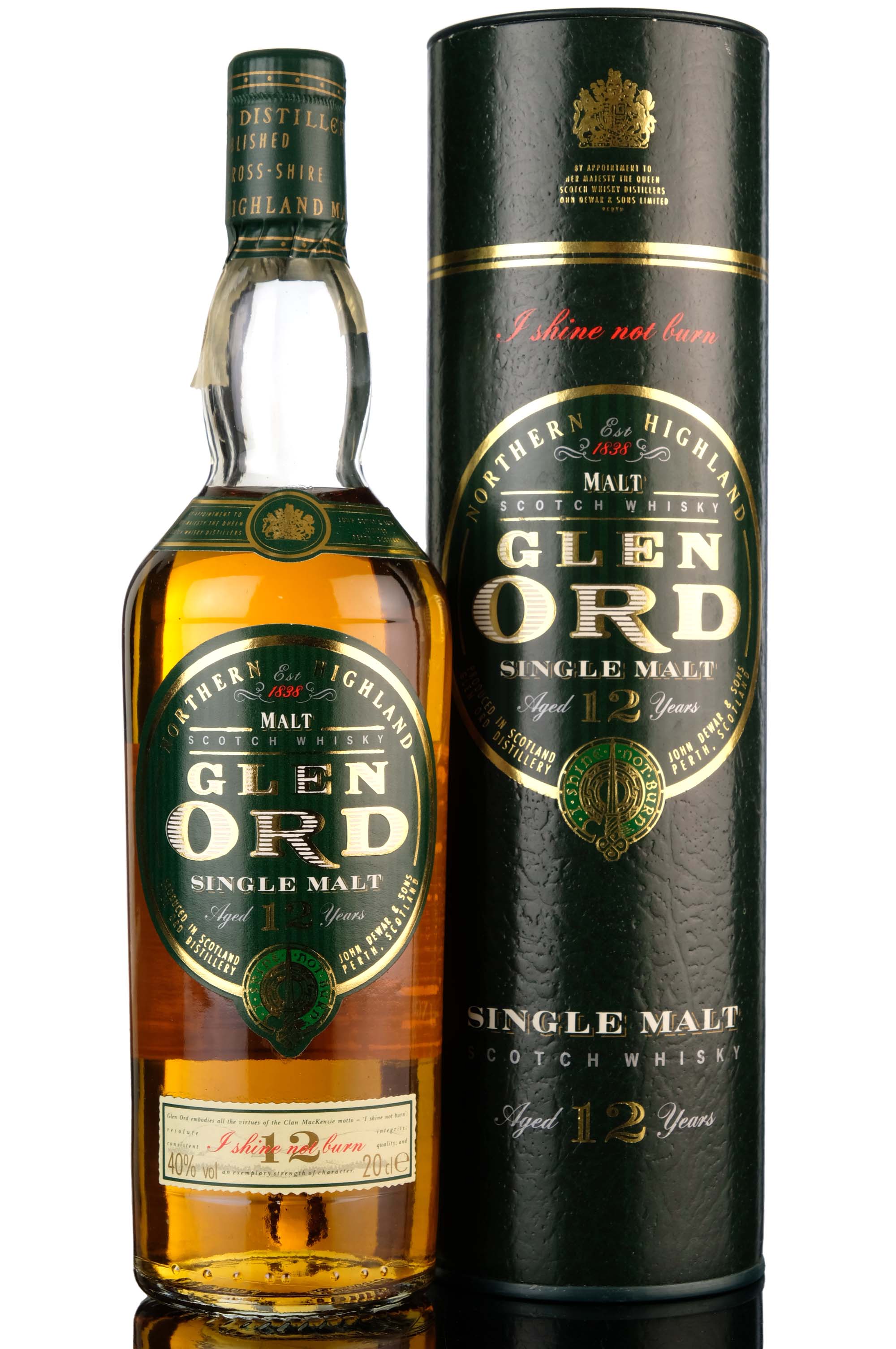 Glen Ord 12 Year Old - Circa 2000 - Quarter Bottle