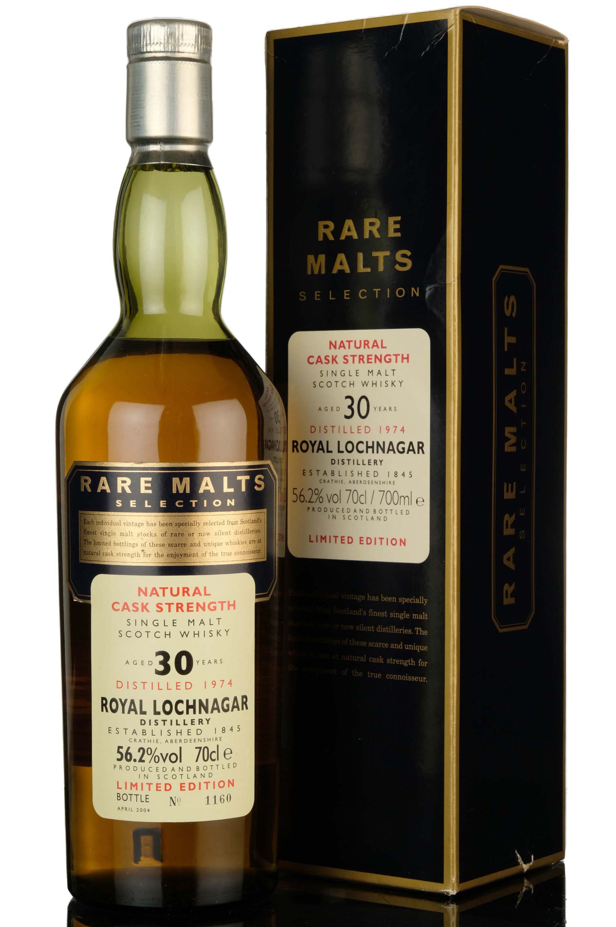 Royal Lochnagar 1974-2004 - 30 Year Old - Rare Malts 56.2%