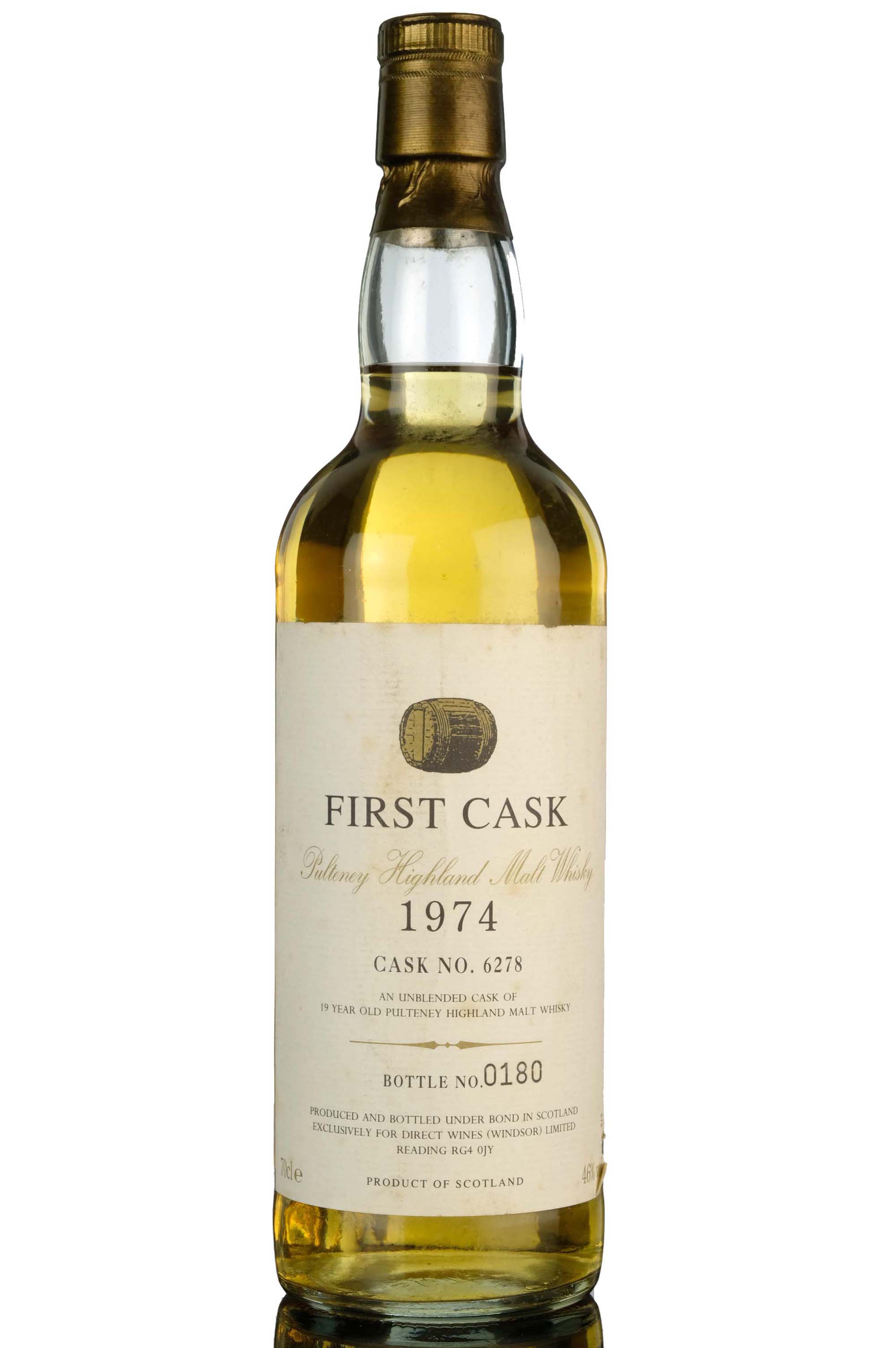 Old Pulteney 1974 - 19 Year Old - First Cask - Single Cask 6278