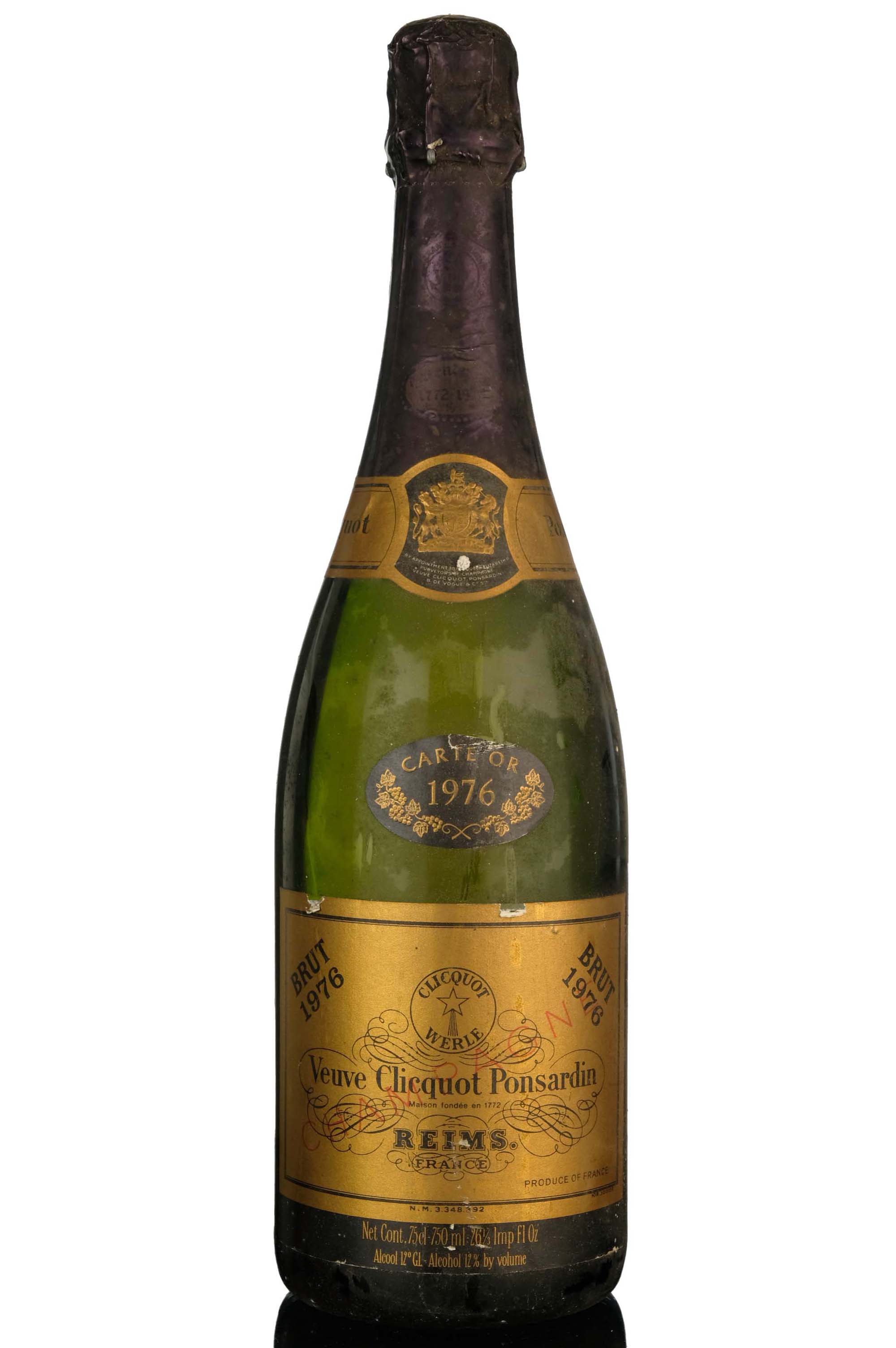 Veuve Clicquot Ponsardin 1976 Champagne