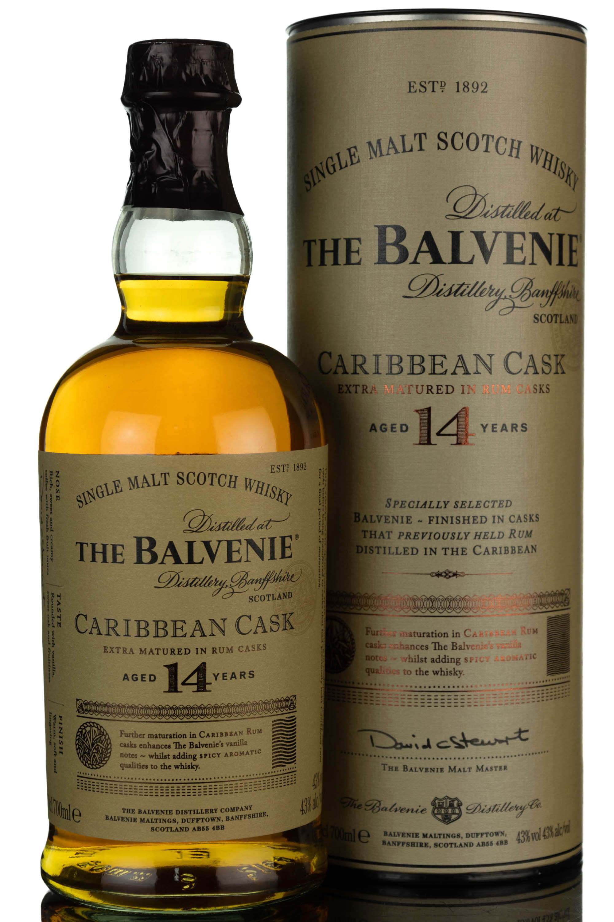 Balvenie 14 Year Old - Caribbean Rum Cask Finish