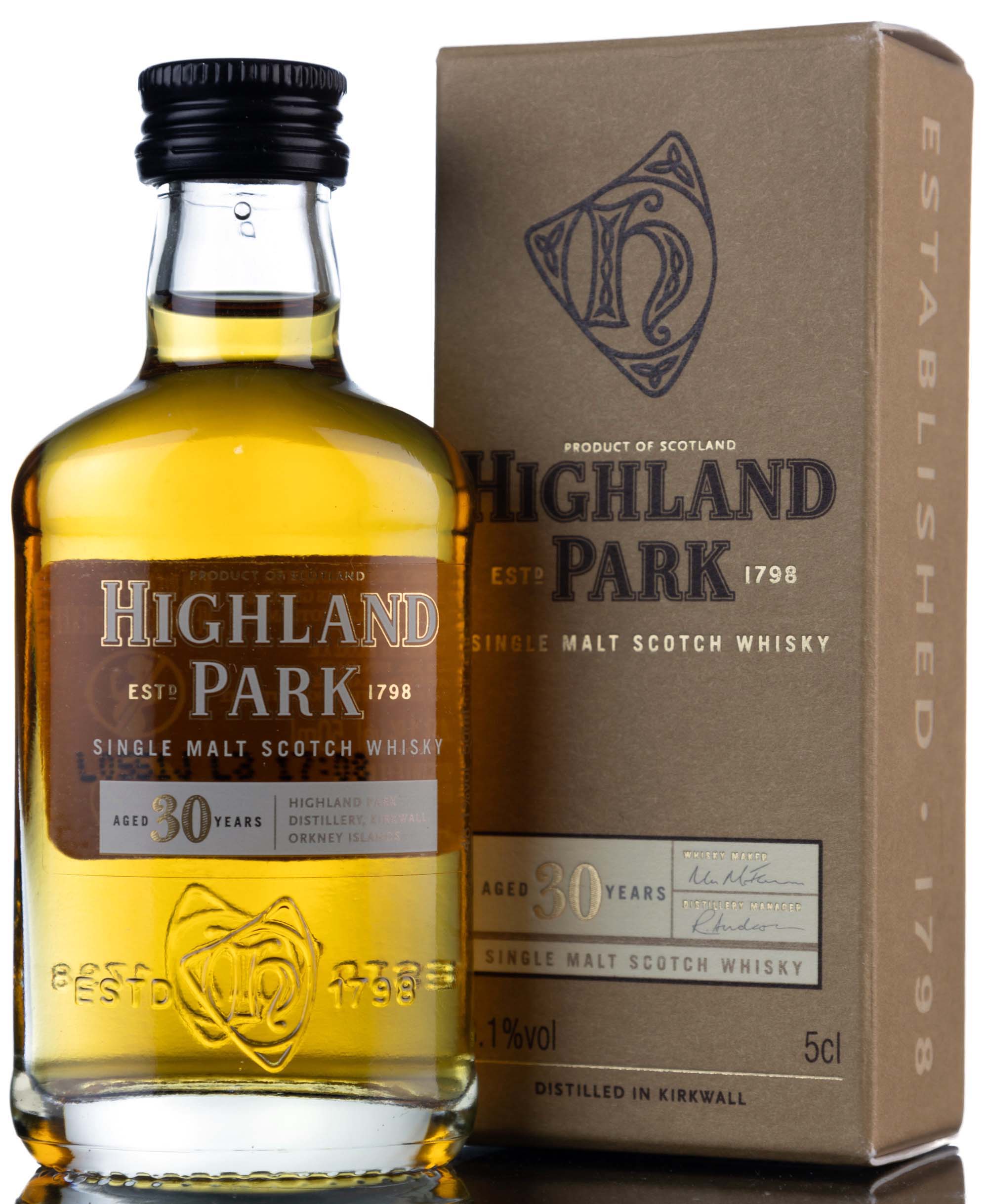 Highland Park 30 Year Old - Miniature