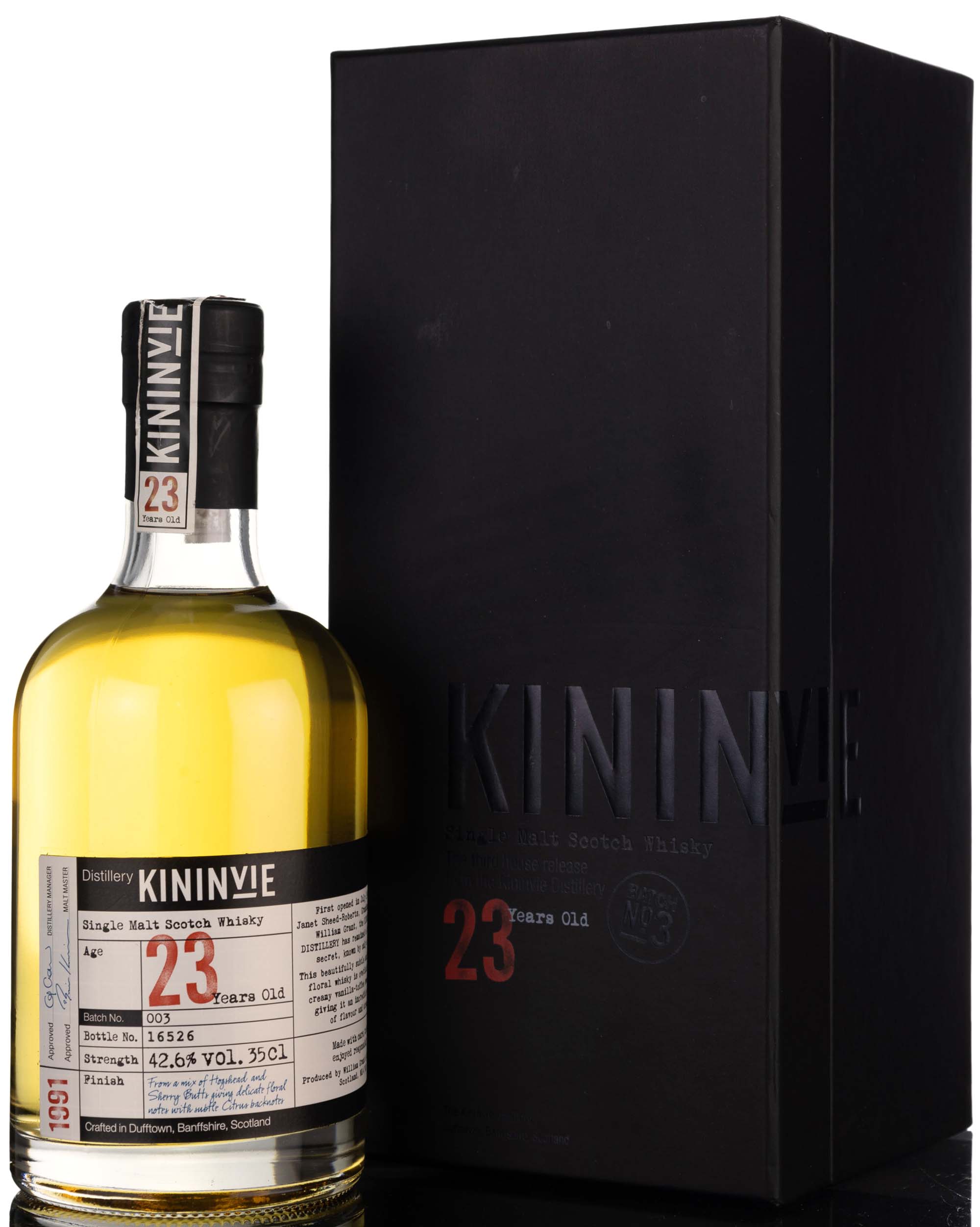 Kininvie 1991-2015 - 23 Year Old - Batch 3 - Half Bottle