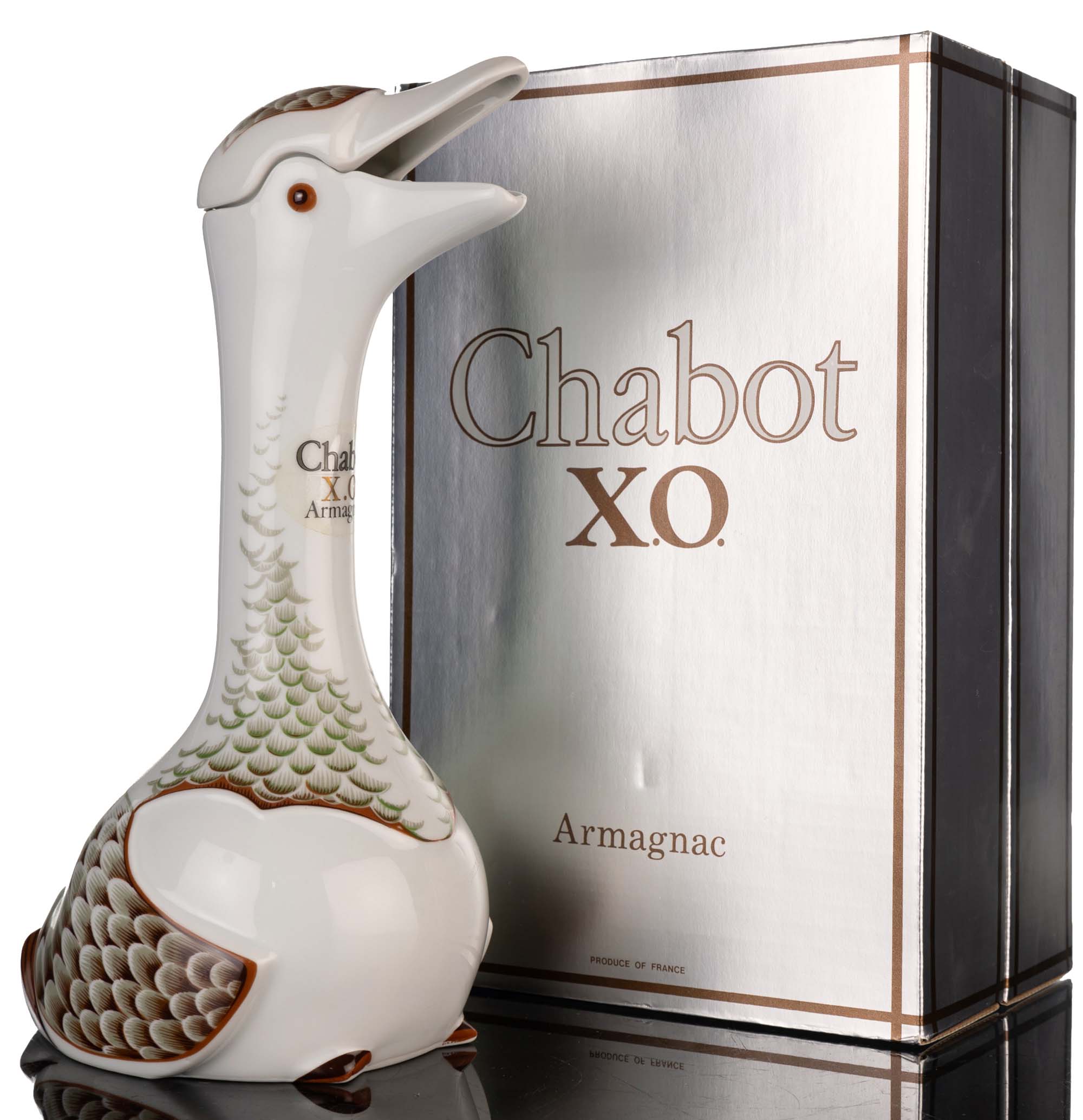 Chabot XO Armagnac - Limoges Porcelain Goose