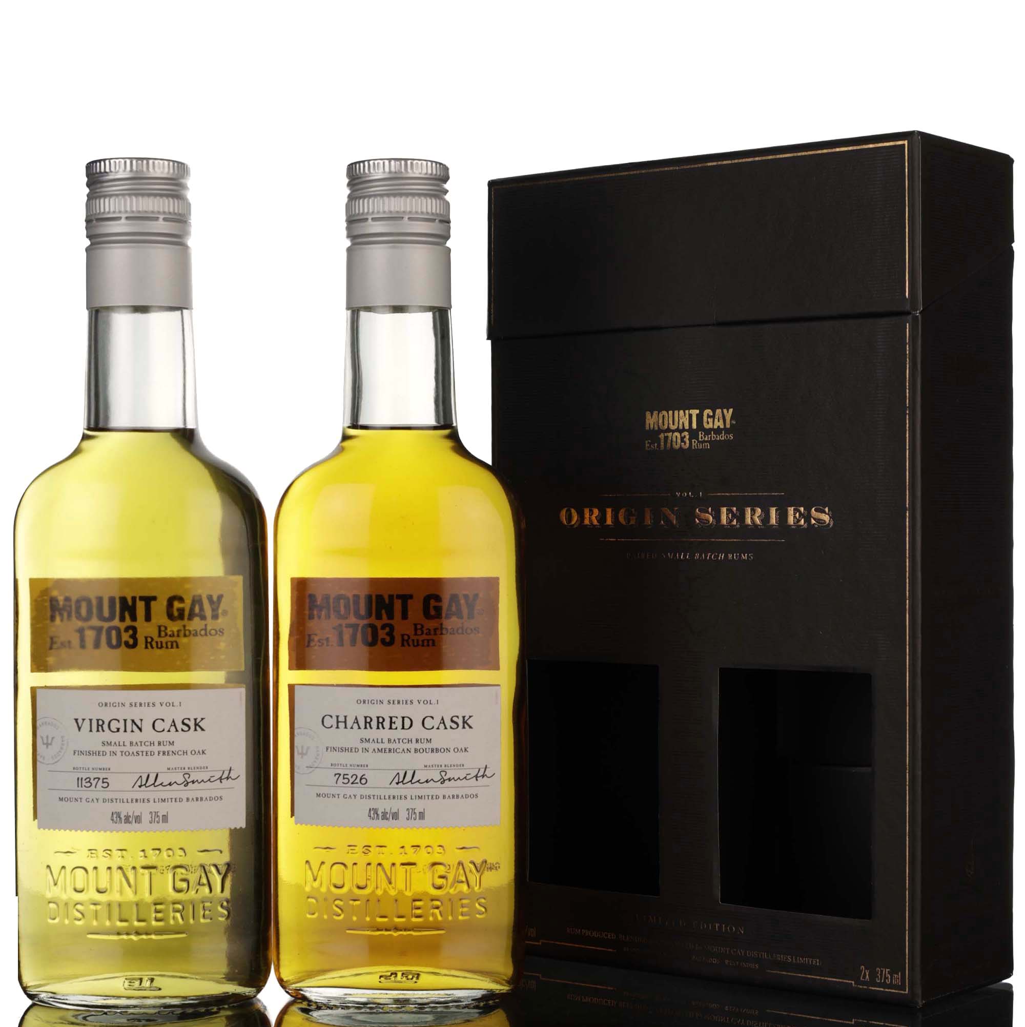 Mount Gay Origin Series Vol 1 - Small Batch Rum - Half Bottle Box Set