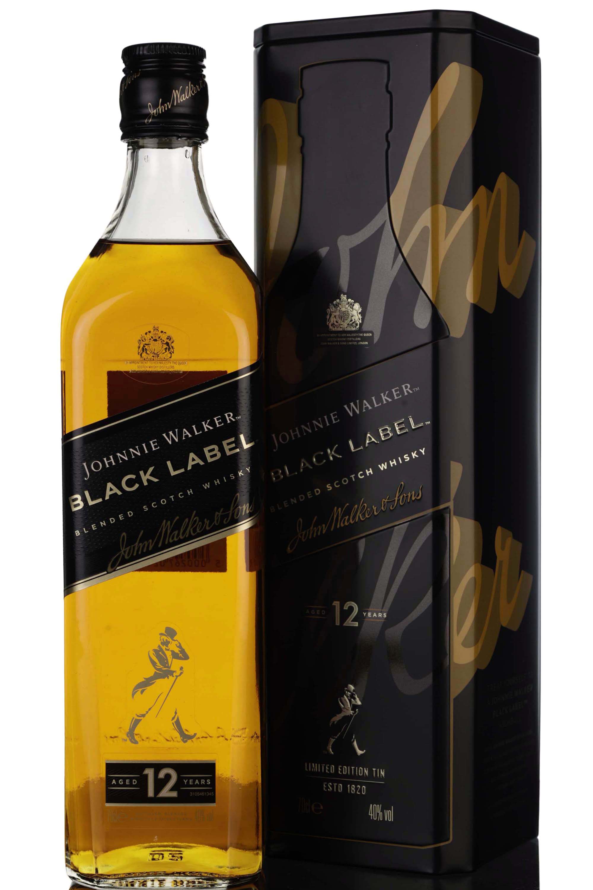 Johnnie Walker 12 Year Old - Black Label - Limited Edition Tin