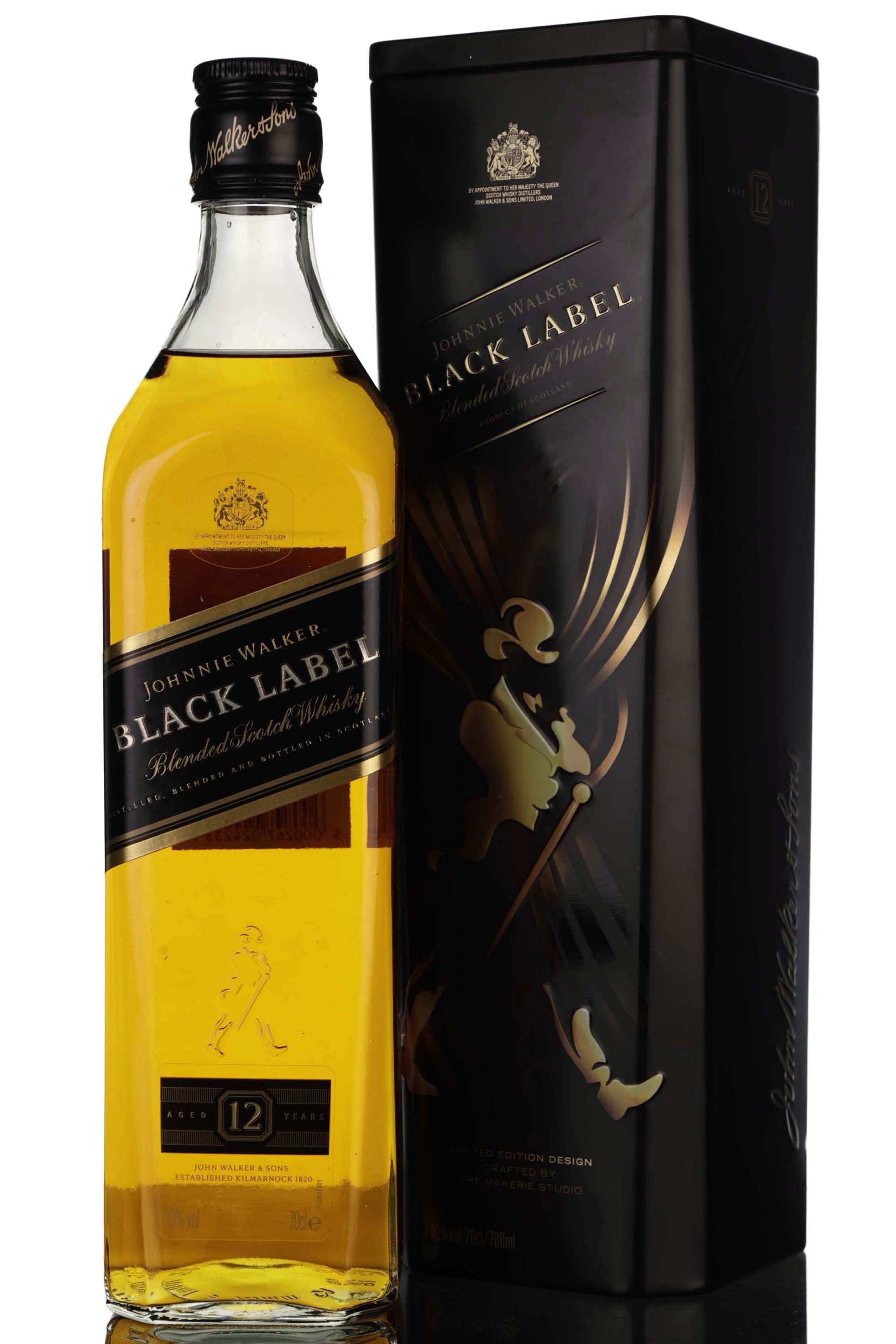 Johnnie Walker 12 Year Old - Black Label - Limited Edition Design By The Makerie Studio