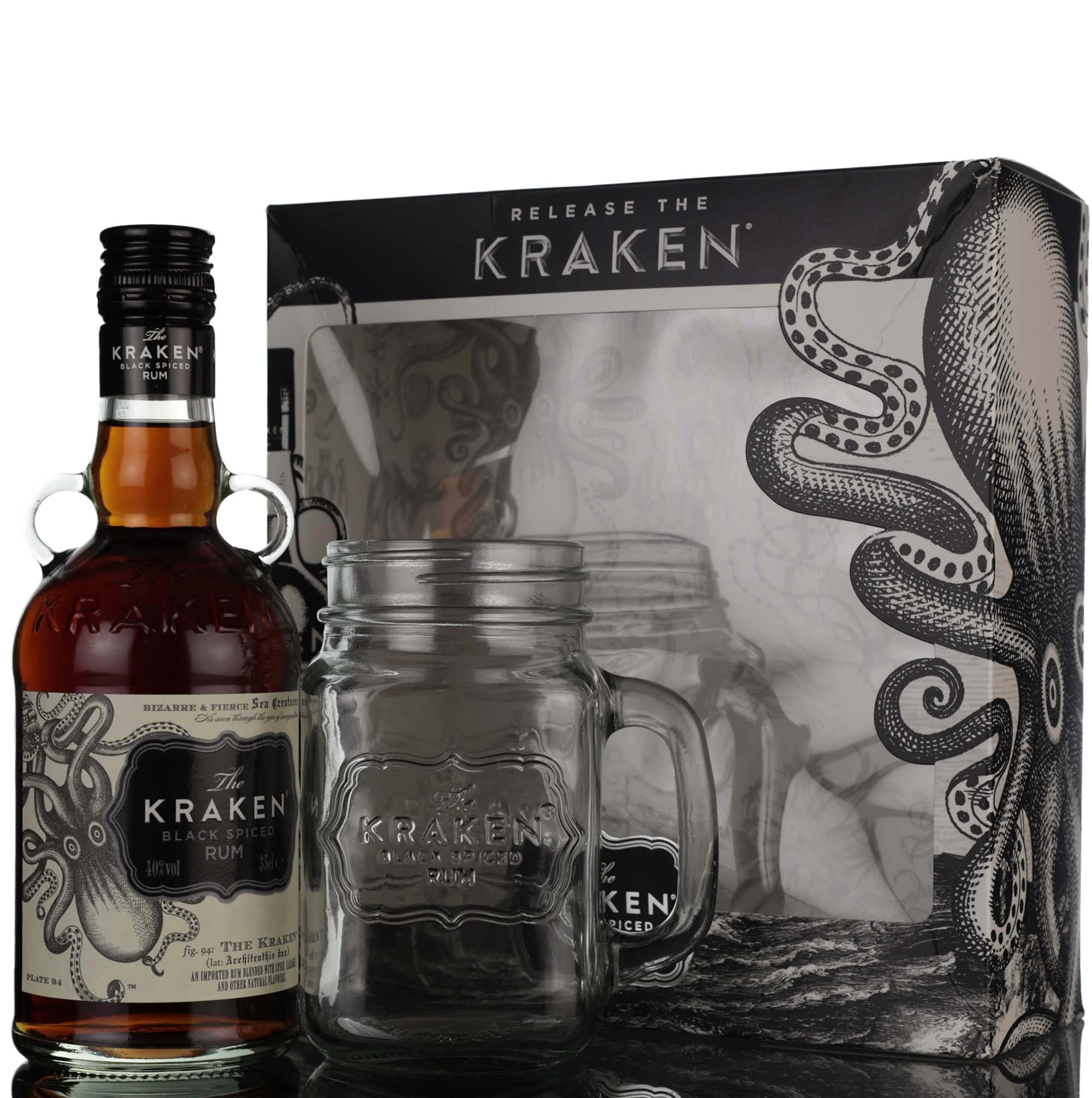 Kraken Black Spiced Rum - Presentation Set