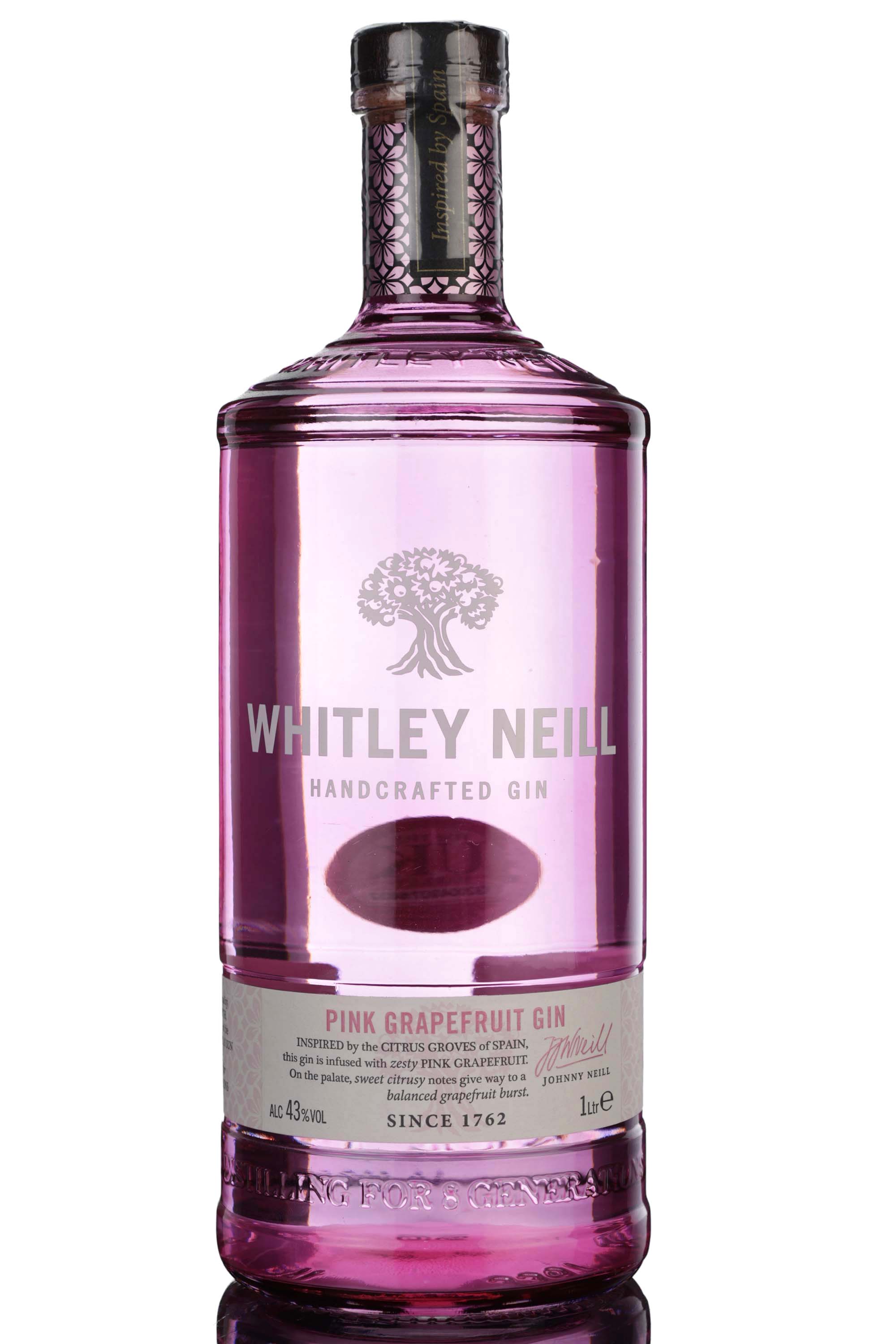 Whitley Neill Pink Grapefruit Gin - 1 Litre