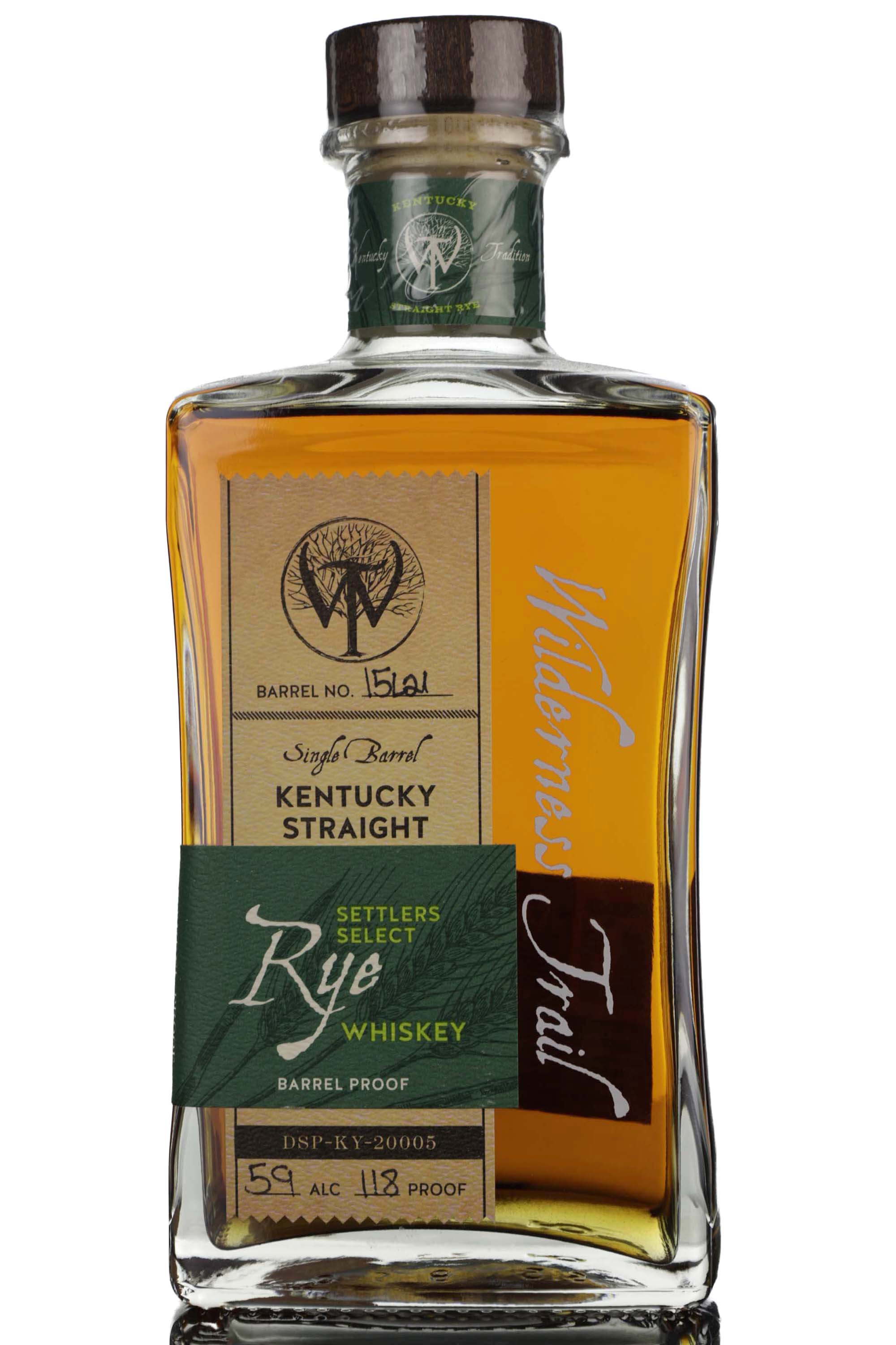 Wilderness Trail Rye Settlers Select - Single Barrel 15L21