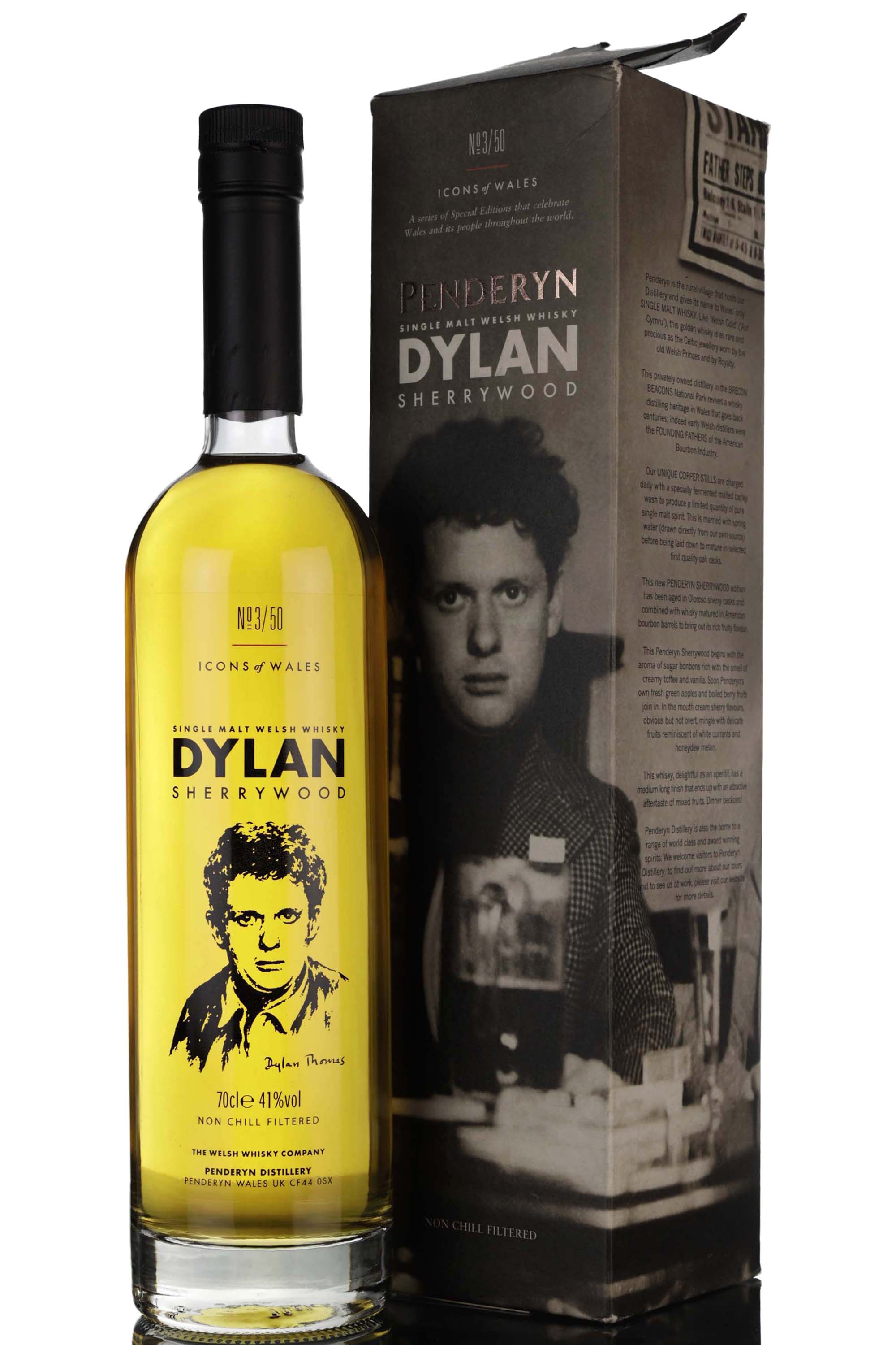 Penderyn Icons Of Wales - Dylan No. 3/50