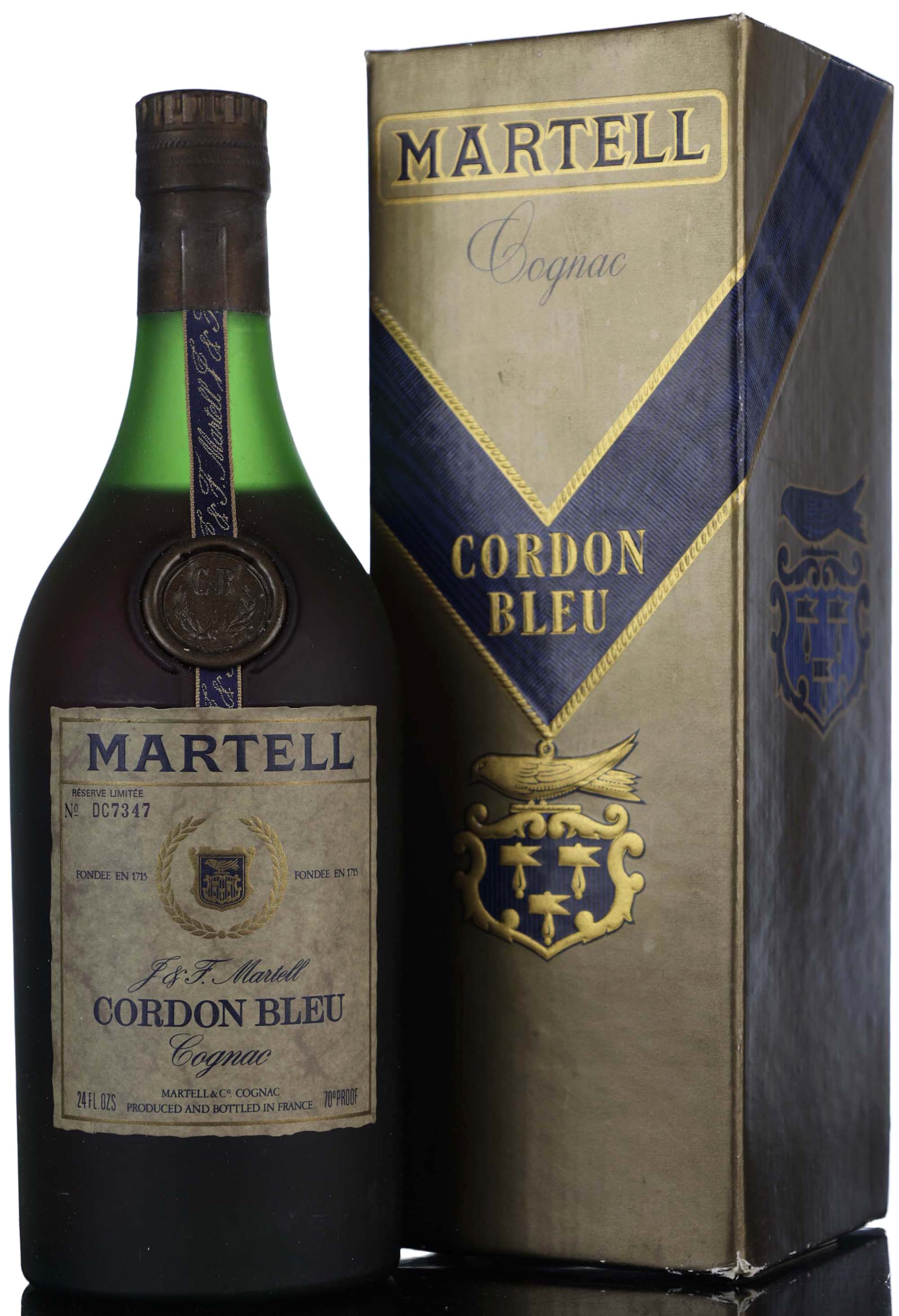 Martell Cordon Bleu Cognac - 1970s