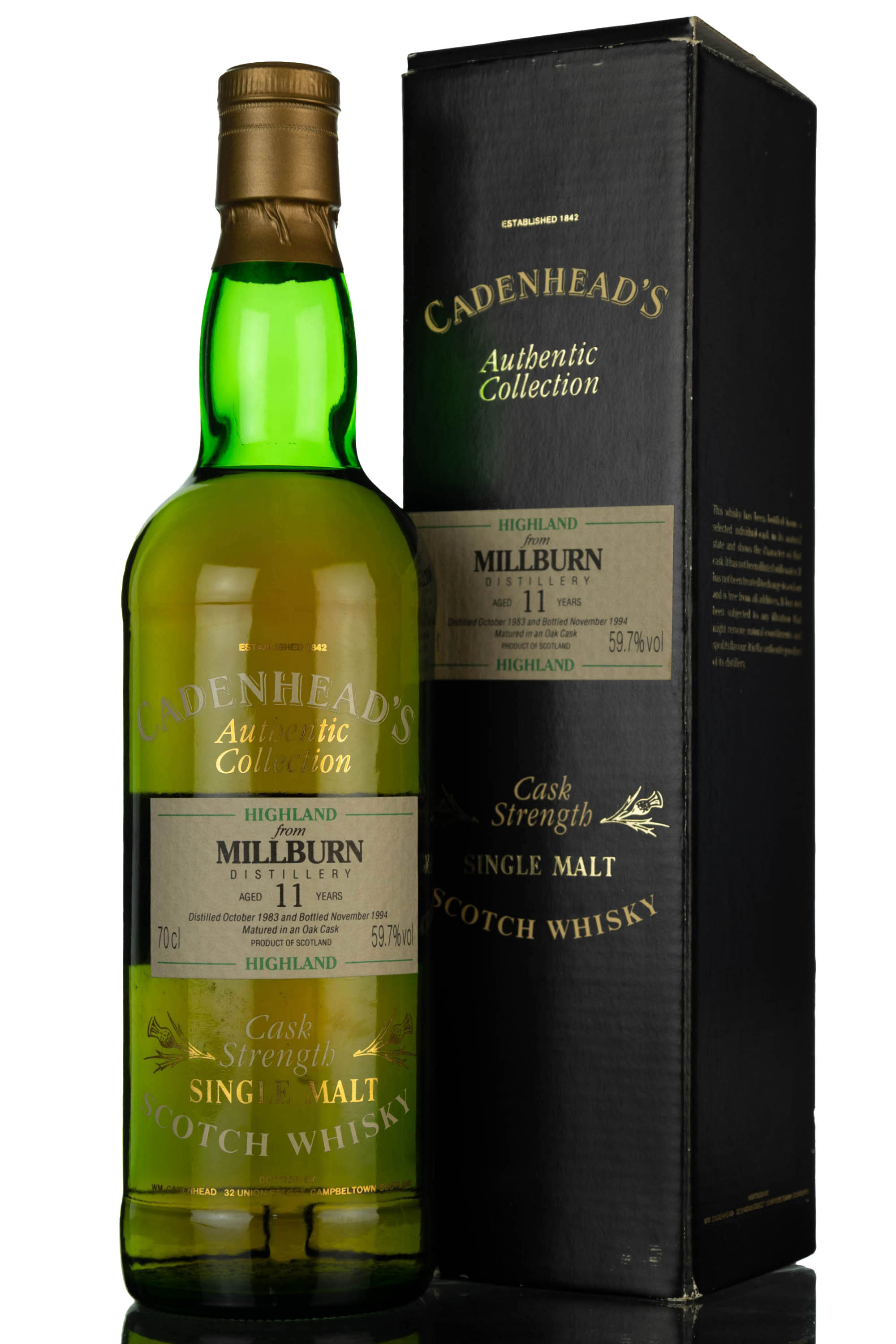 Millburn 1983-1994 - 11 Year Old - Cadenheads Authentic Collection - Single Cask