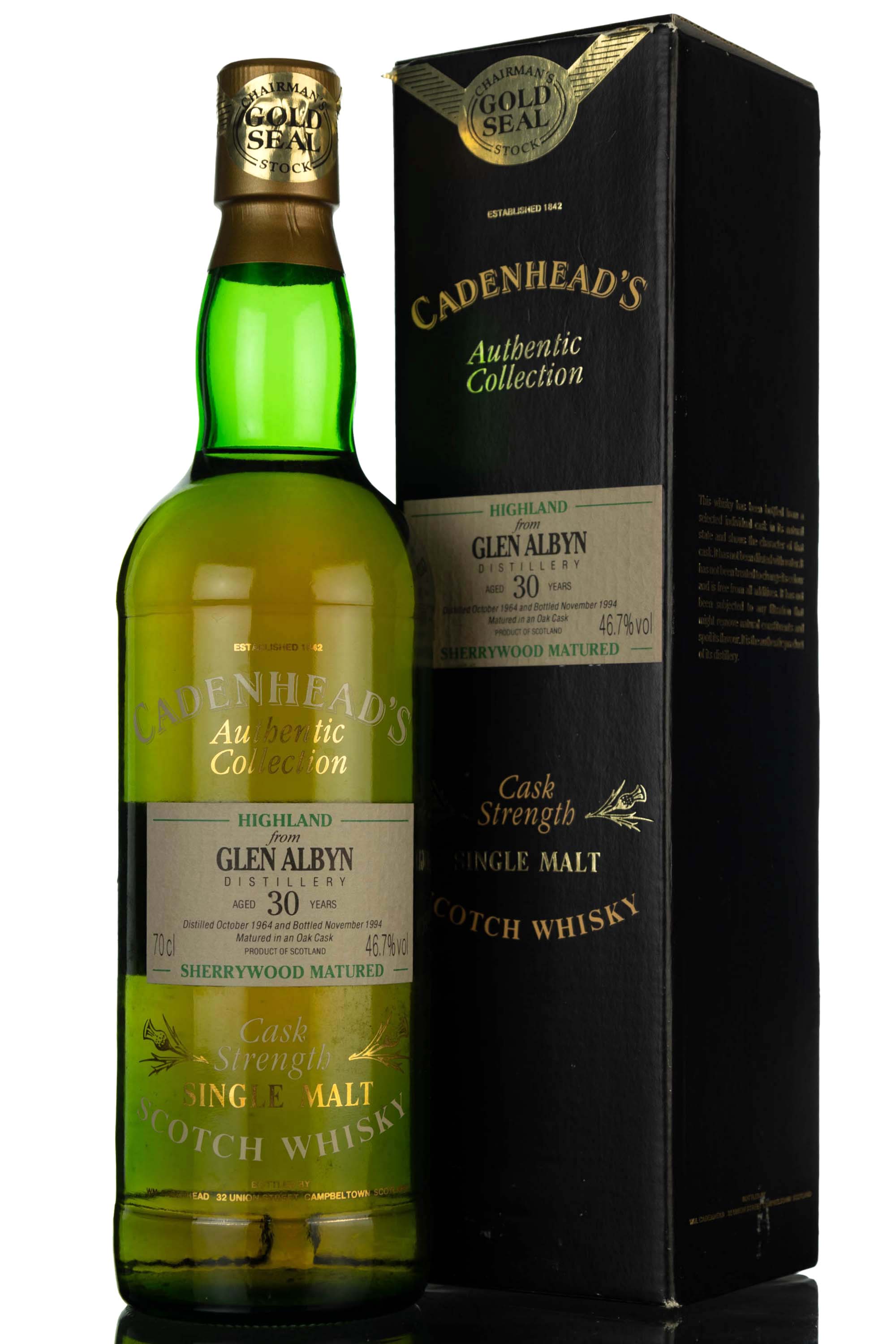 Glen Albyn 1964-1994 - 30 Year Old - Cadenheads Authentic Collection - Single Cask - Chair