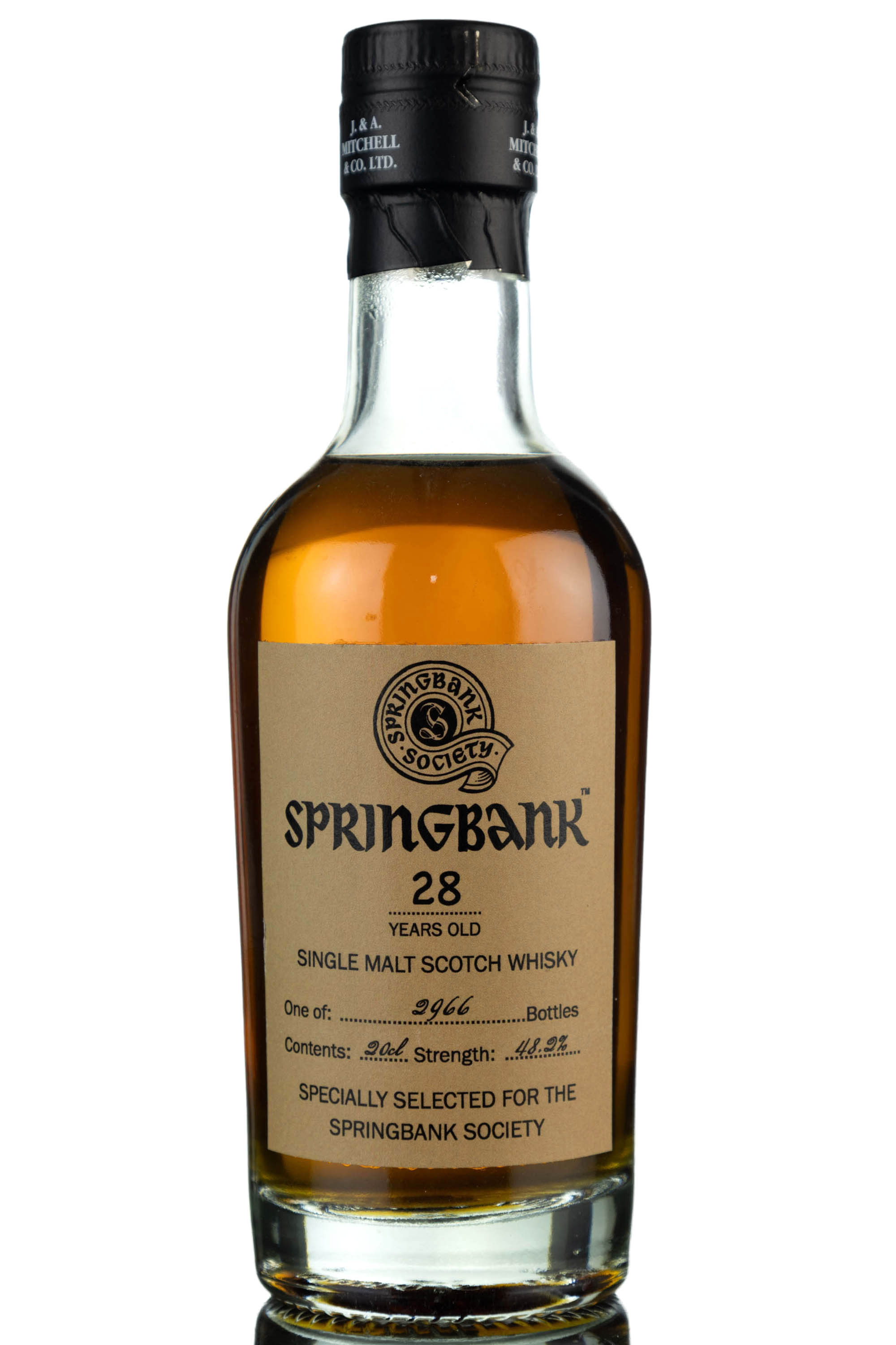 Springbank 28 Year Old - Society Exclusive - 2021 Release - Quarter Bottle