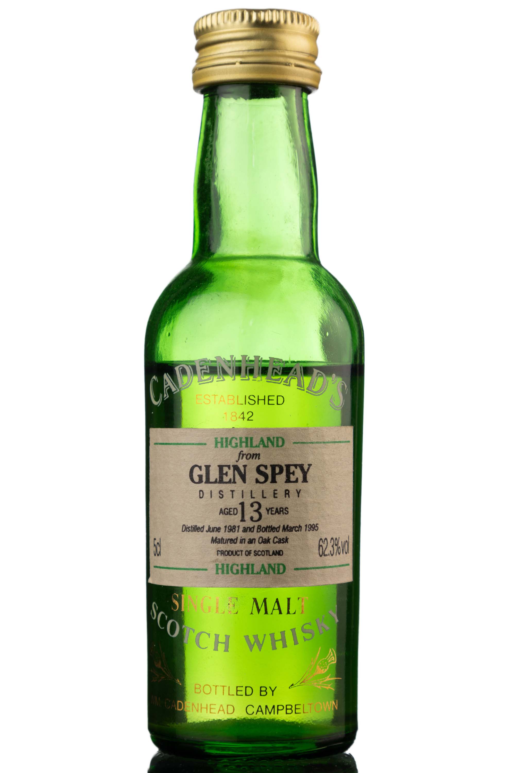 Glen Spey 1981-1995 - 13 Year Old - Cadenhead Miniature