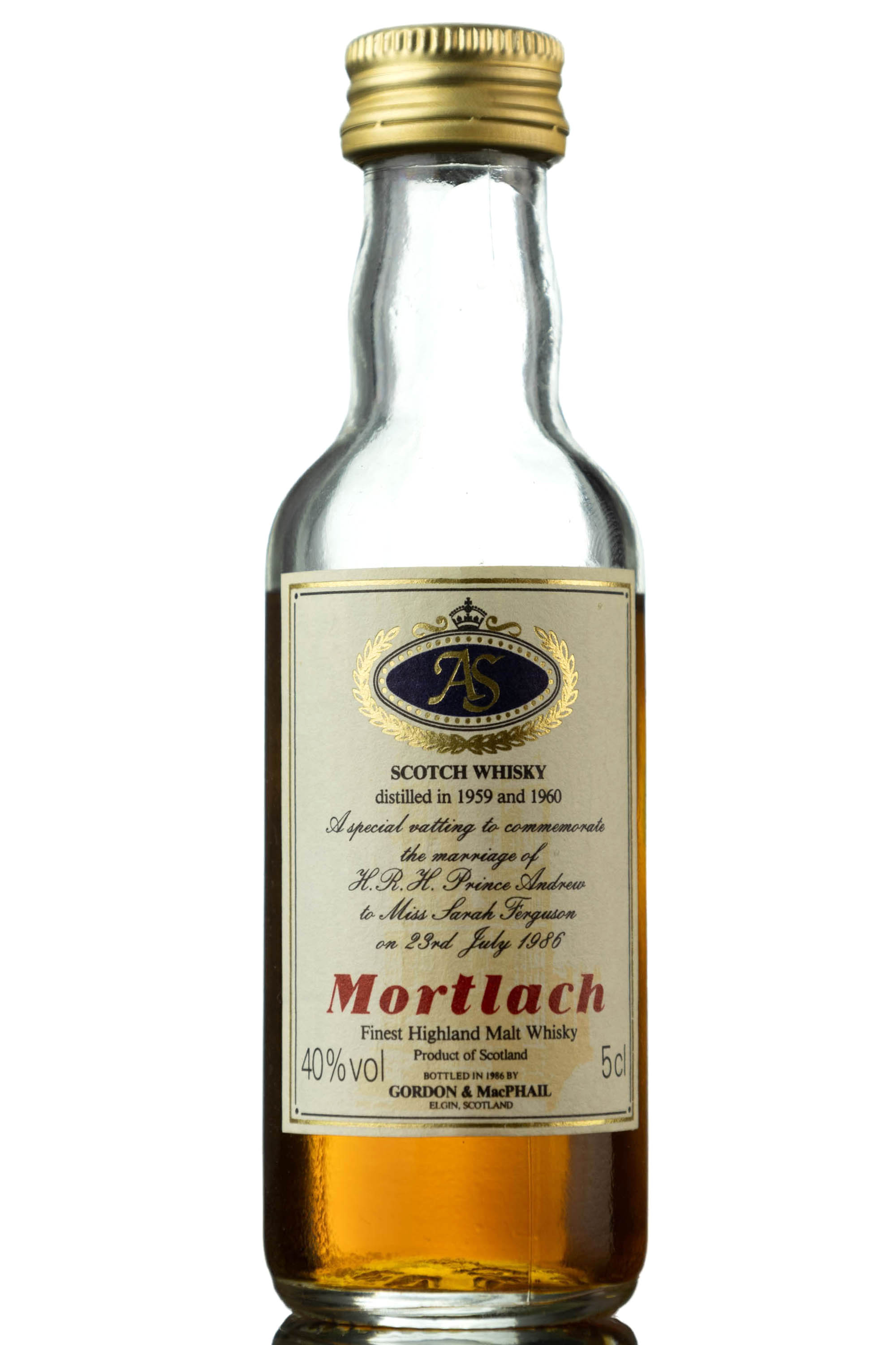 Mortlach Royal Marriage 1959 & 1960 - Gordon & MacPhail Miniature