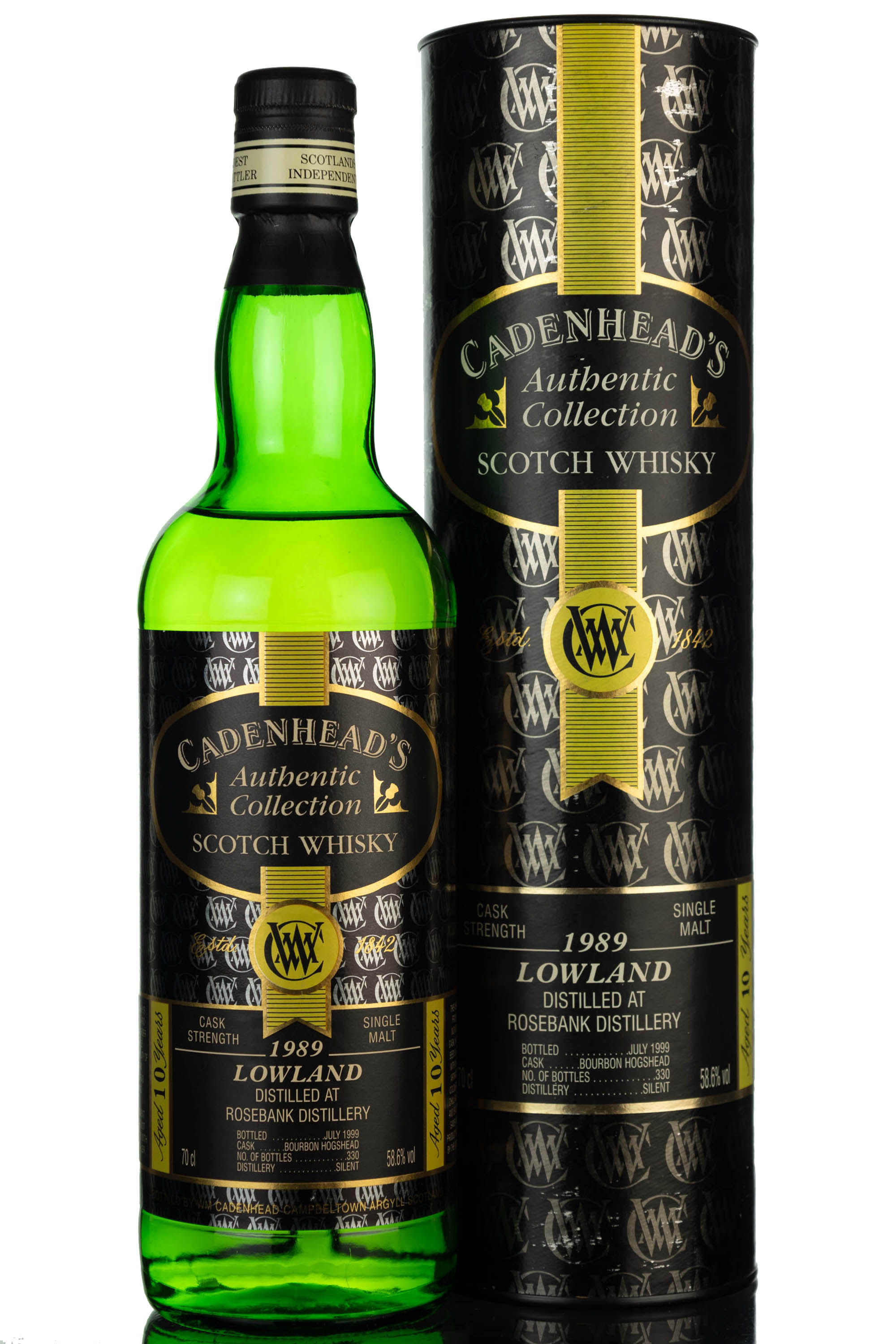 Rosebank 1989-1999 - 10 Year Old - Cadenheads Authentic Collection - Single Cask