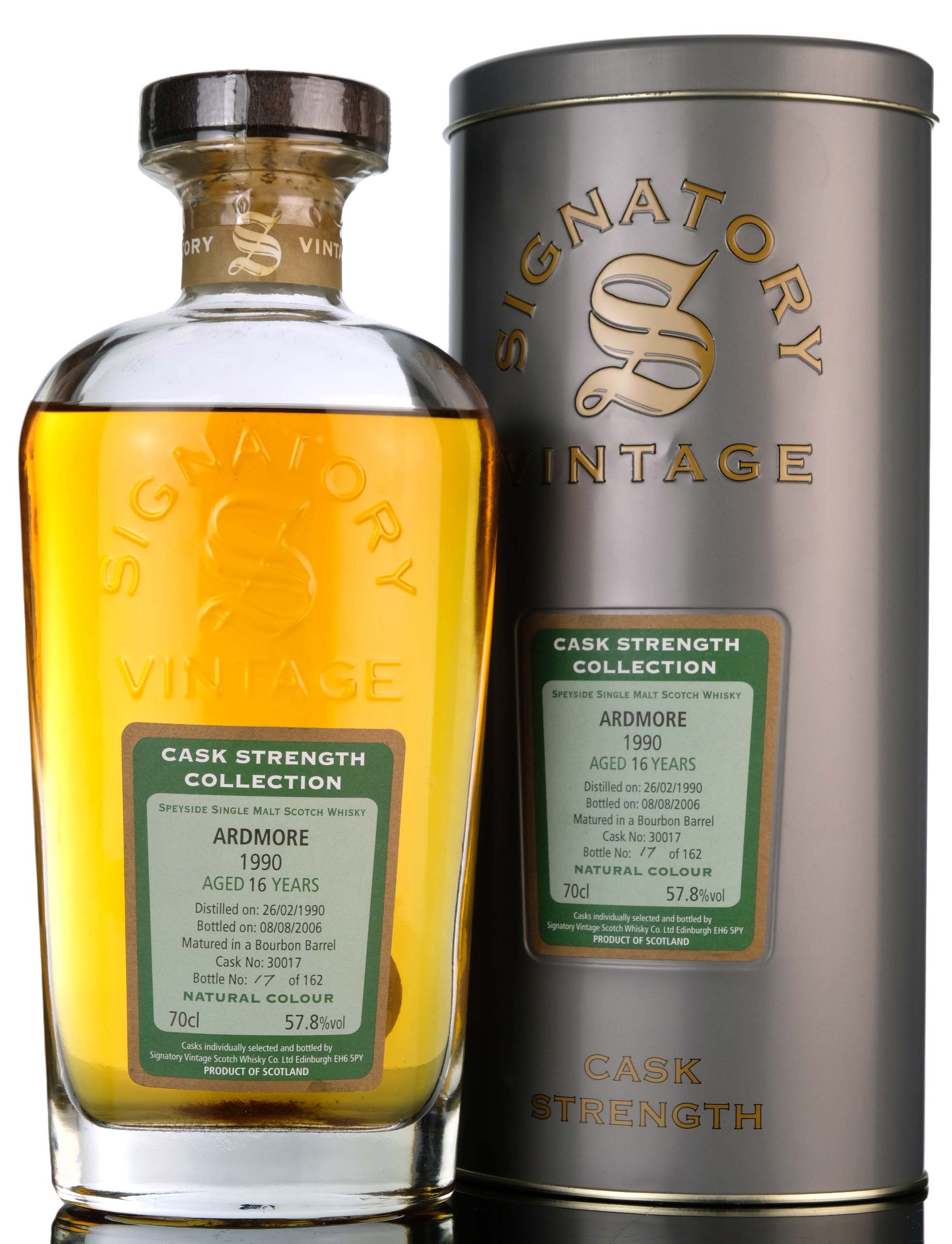 Ardmore 1990-2006 - 16 Year Old - Signatory Vintage - Cask Strength Collection - Single Ca