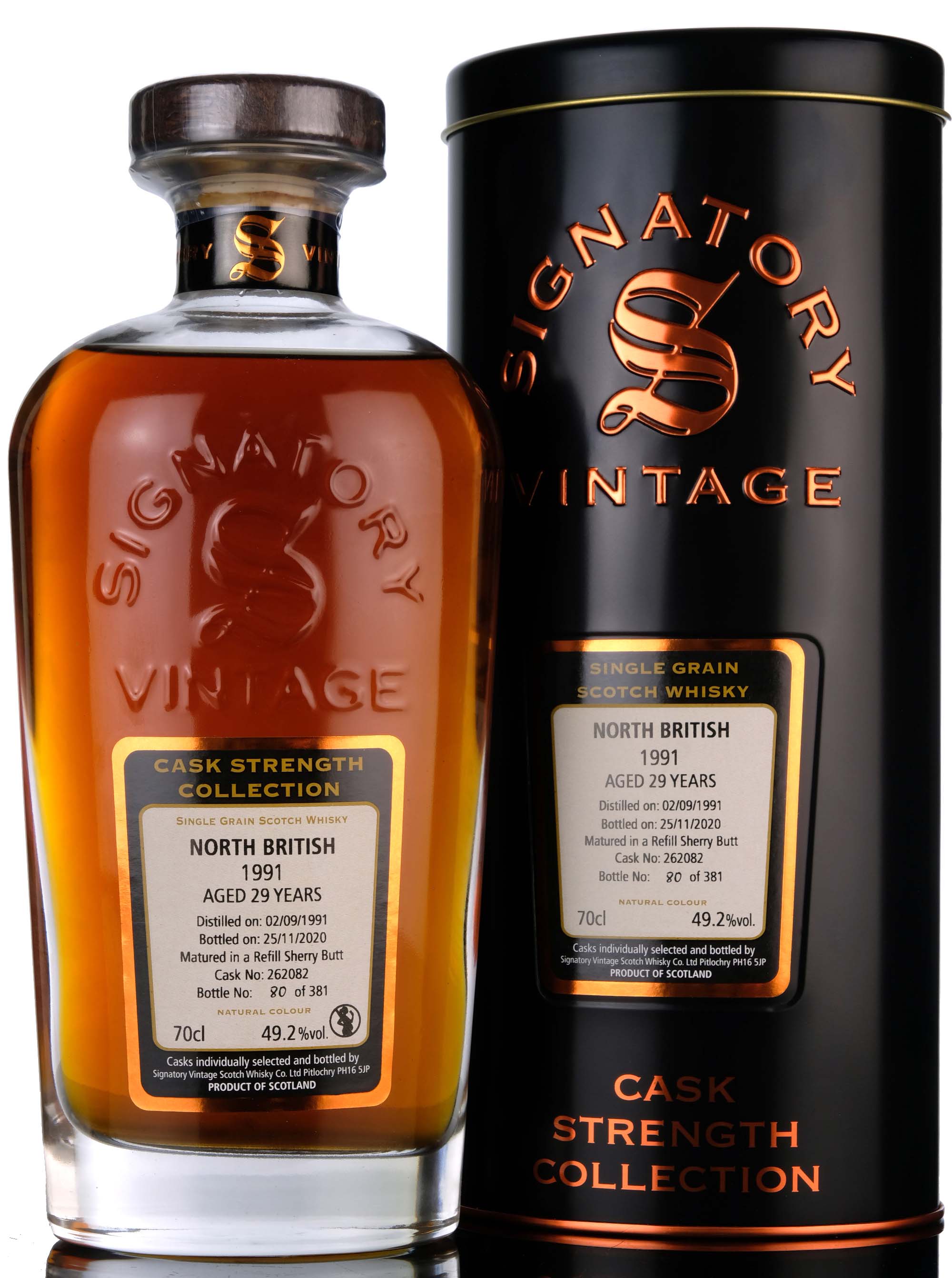North British 1991-2020 - 29 Year Old - Signatory Vintage - Cask Strength Collection - Sin
