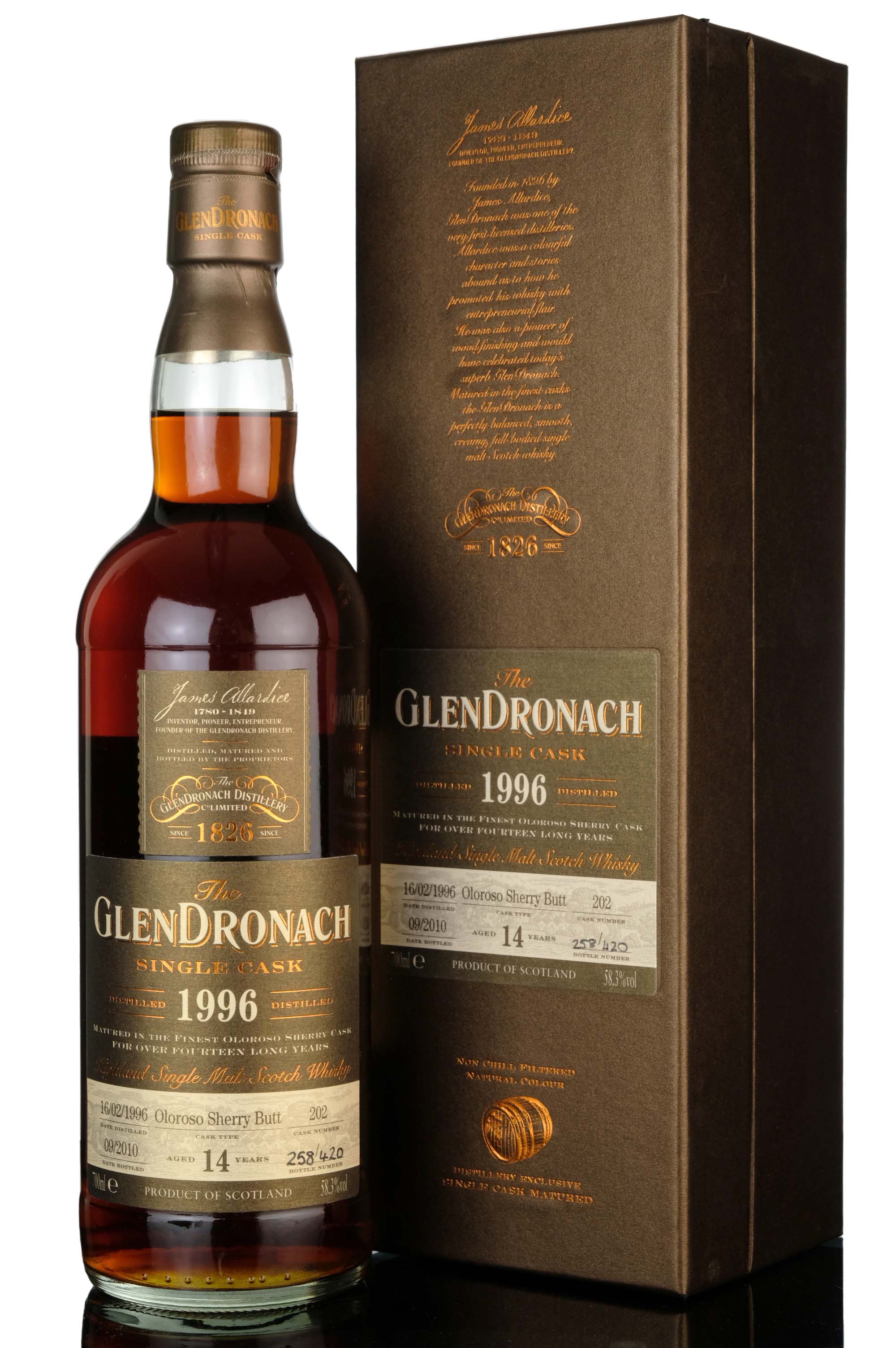 Glendronach 1996-2010 - 14 Year Old - Single Cask 202 - Batch 3
