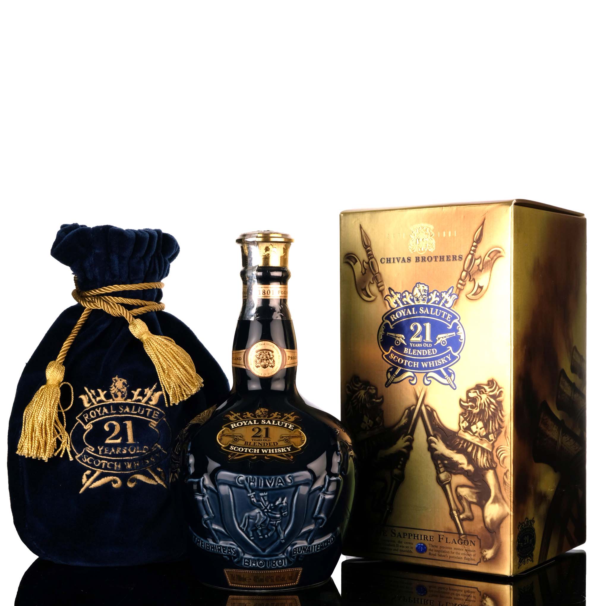 Royal Salute 21 Year Old - Blue Ceramic - 2009 Release