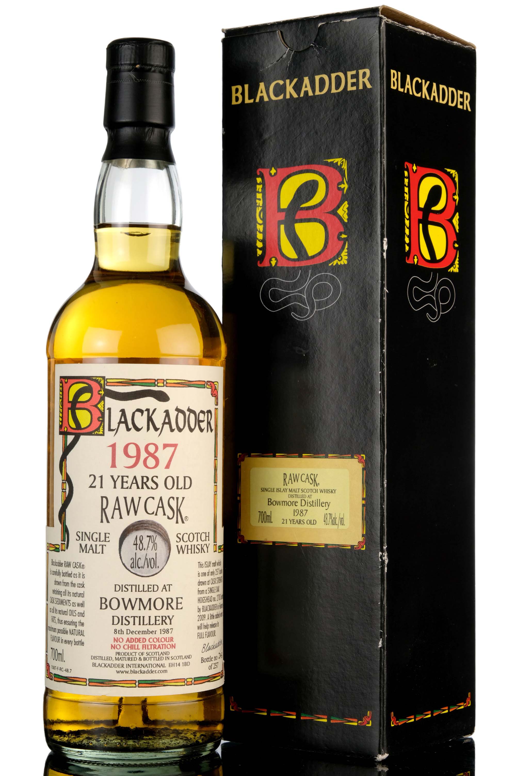 Bowmore 1987-2009 - 21 Year Old - Blackadder Raw Cask - Single Cask 2783